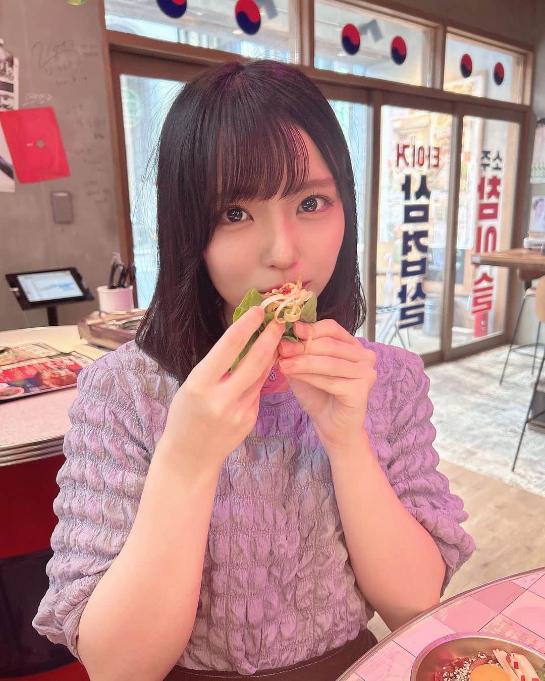 岩田陽菜さんのインスタグラム写真 - (岩田陽菜Instagram)「韓国料理めちゃ好きだから韓国行きたいの~🥓❤️‍🔥❤️‍🔥」7月21日 22時05分 - hina_naso_stu48