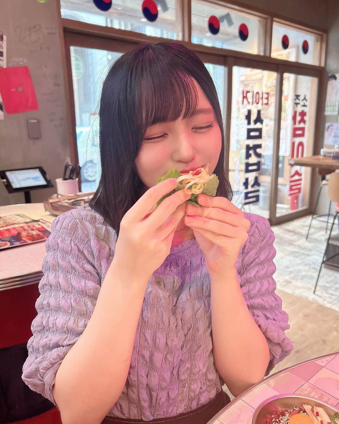 岩田陽菜さんのインスタグラム写真 - (岩田陽菜Instagram)「韓国料理めちゃ好きだから韓国行きたいの~🥓❤️‍🔥❤️‍🔥」7月21日 22時05分 - hina_naso_stu48