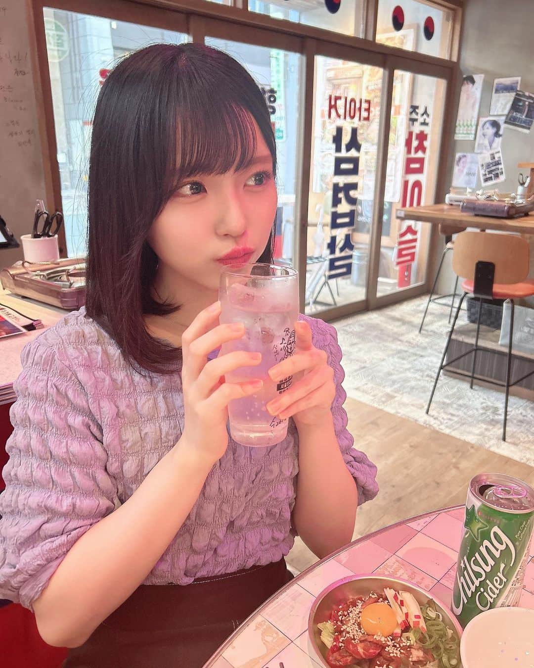 岩田陽菜のインスタグラム：「韓国料理めちゃ好きだから韓国行きたいの~🥓❤️‍🔥❤️‍🔥」