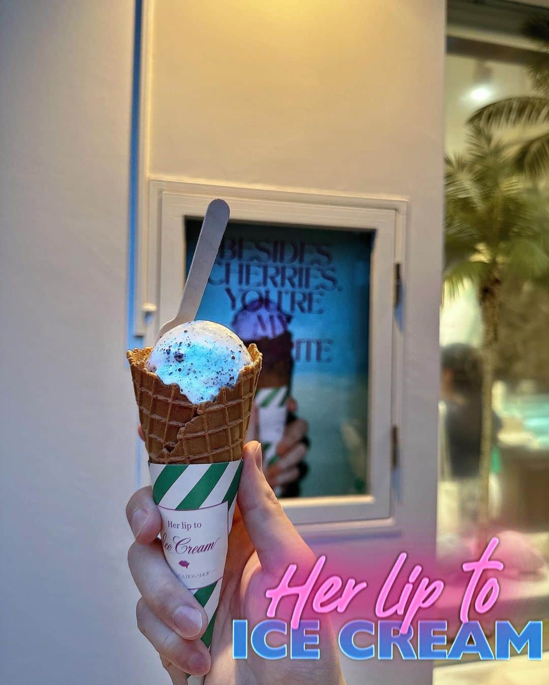 井深克彦のインスタグラム：「. @herlipto_icecream 🍦🤍💚  六本木ヒルズに 明日から期間限定Open😌🫶」