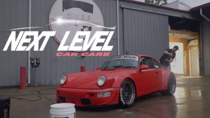 スティーブのインスタグラム：「This RWB build in Legrange Ky was just completed by @rwb_rauhweltbegriff and they wanted @nextlevelcarcareus products to handle the detail on the new build  The results were awesome!! I’ve been loving the Next Level line up of products. Definitely check them out. Easy to use great detailing products アメリカで先日完成されたRWBのポルシェに最近気に入りの車用の洗剤ネキストレベルでしあがりました！完璧😍」
