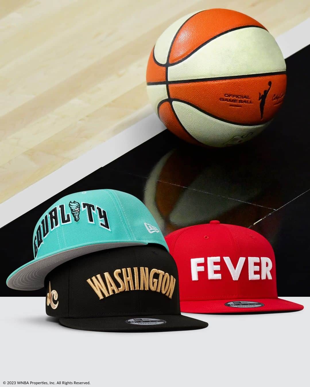 ニューエラ・キャップのインスタグラム：「There’s no town like your town. Show your local pride with a cap that features elements of culture that make your city unique. The WNBA Rebel Collection is now available at the link in our bio.」