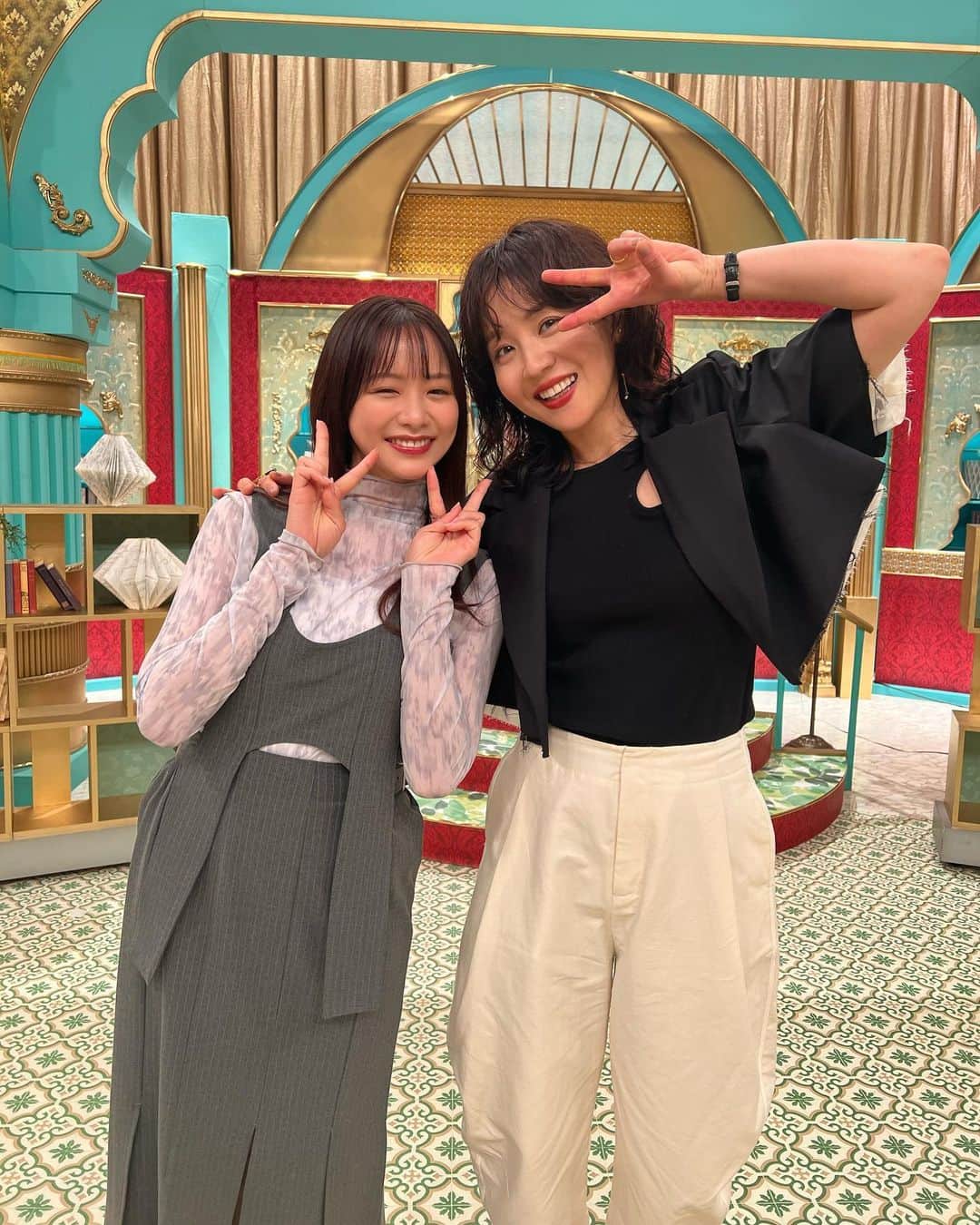 森香澄のインスタグラム：「. フジテレビ『川島明の芸能界㊙️通信簿』 大橋未歩さんとお会いできました🥺✨ . 空き時間も沢山話しかけてくださって、本当に優しかった…🥺 私がテレ東に入社した時にはもう大橋さんは退社されていたので、今回共演することができて、嬉しかったです✨ . 明日、13:30〜是非ご覧ください！」