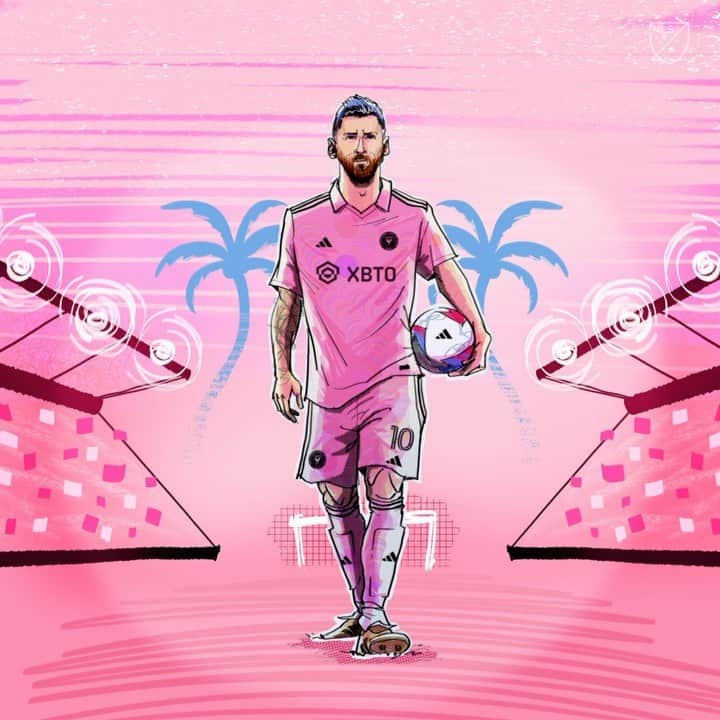 Major League Soccerのインスタグラム：「The latest chapter in @leomessi’s legendary journey starts tonight.  Esta noche un nuevo capítulo en la legendaria carrera de Leo Messi comienza.  @intermiamicf take the field in @leaguescup action at 8pm ET—watch on MLS Season Pass on @appletv.」
