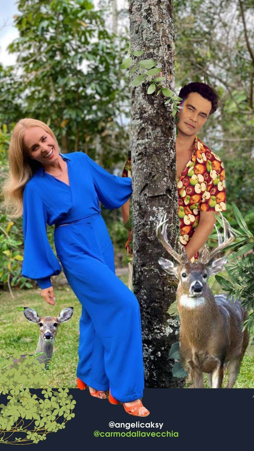 アンジェリカのインスタグラム：「Nenhum 🦌 foi ferido durante a gravação desse vídeo, prometo!   #humor #carmodallavecchia #angelica」