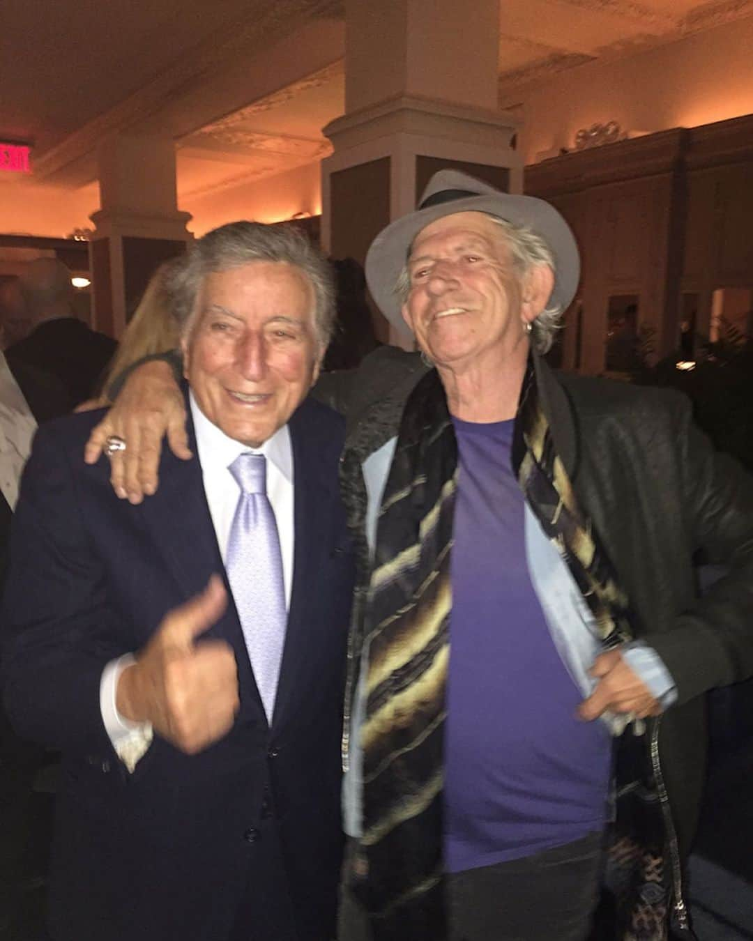 キース・リチャーズさんのインスタグラム写真 - (キース・リチャーズInstagram)「May you Rest in Peace,Tony Bennett! Photo from 2015 Video 2016 (Keith Richards archives) .  Photo: J. Bouquet」7月22日 0時12分 - officialkeef