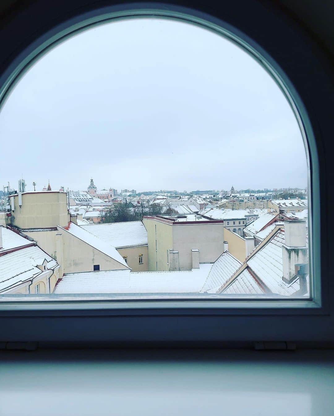 村田沙耶香さんのインスタグラム写真 - (村田沙耶香Instagram)「I will never forget visiting Vilnius, Lithuania last November. The trip was warm, intense, and very beautiful for me. When I visited, the city was a world of white snow. I was told that Lithuania is full of beautiful greenery in the summer. I hope to visit again someday.  昨年の11月、リトアニアのVilniusを訪れたことを忘れることができません。その旅はあたたかく、鮮烈で、私にとってとても美しい時間でした。 私が訪れたとき、街は真っ白な雪の世界でした。夏のリトアニアには美しい緑が溢れていると教えて頂きました。いつかまた訪れたいです。」7月22日 0時33分 - sayaka_murata_