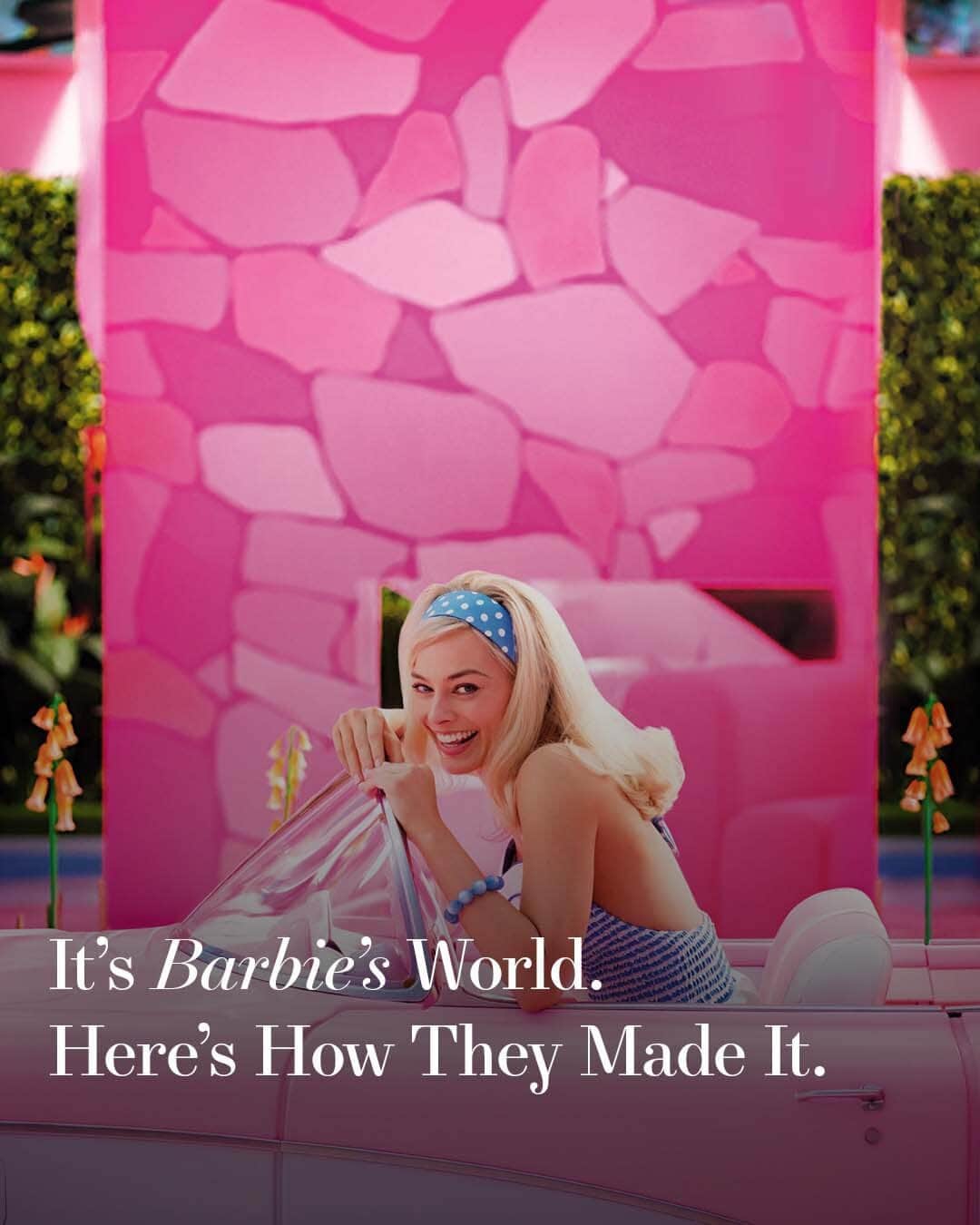 Harper's BAZAARさんのインスタグラム写真 - (Harper's BAZAARInstagram)「In 2023, Barbie has come to be so much more than a doll. Thanks to the new Greta Gerwig and Margot Robbie-helmed film adaptation, in theaters today, Barbie has evolved from being a toy to a full fledged state of mind. And at the center of it, aside from the film’s standout cast, is Barbieland, a fictional dreamscape reimagined by a team of four women in just 11 weeks.  Set decorator Katie Spencer, production designer Sarah Greenwood, costume designer Jacqueline Durran, and hair and makeup stylist Ivana Primorac didn’t receive any parameters on how to conceptualize the Barbie world—not even from Mattel. They approached the task with, what else, a dream house. Greenwood explains, “We bought a dream house, built it in the office, and played with it, and we suddenly learned more about the peculiar scale. For example, when Barbie puts her hand up, she can touch the ceiling, so the dolls are bigger than the objects around them. That’s why you see Barbie with the giant hairbrush and the toothbrush, with her toy box with Jacqueline’s costumes. We even made the lipsticks enormous because it’s small for the kids that play with them, but for Barbie, it’s huge.”  Ultimately, #Barbie doesn’t disappoint even in the tiniest of details. At the link in bio, the team breaks down everything that went into the making of the sure-to-be hit, from Ken’s “Mojo Dojo Casa House,” @dualipa’s mermaid wig, and the more than 50 shades of lipstick Margot Robbie wore throughout the movie.」7月22日 1時01分 - harpersbazaarus