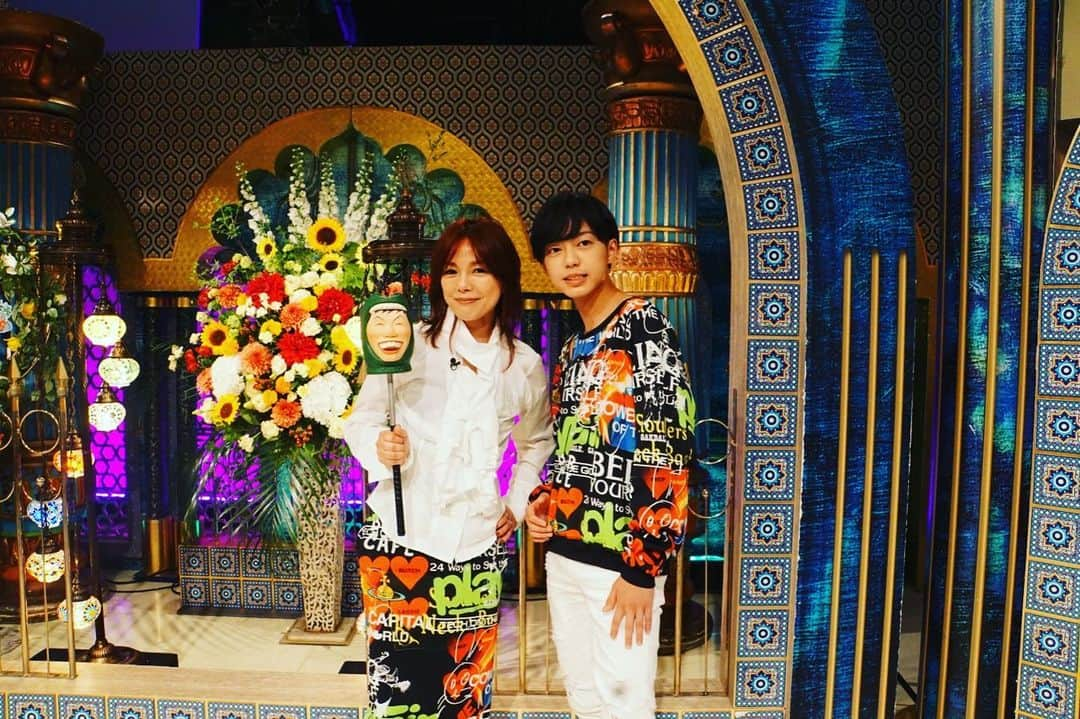 相川七瀬さんのインスタグラム写真 - (相川七瀬Instagram)「日本テレビ「踊る！さんま御殿!!」親子SPで 次男のRIO @rio_battre  と出演します😊 放送は7月4日の20時〜 是非観てね📺  衣装 nanase&rio @viviennewestwoodjapan  @viviennewestwood」6月28日 9時59分 - nanasecat