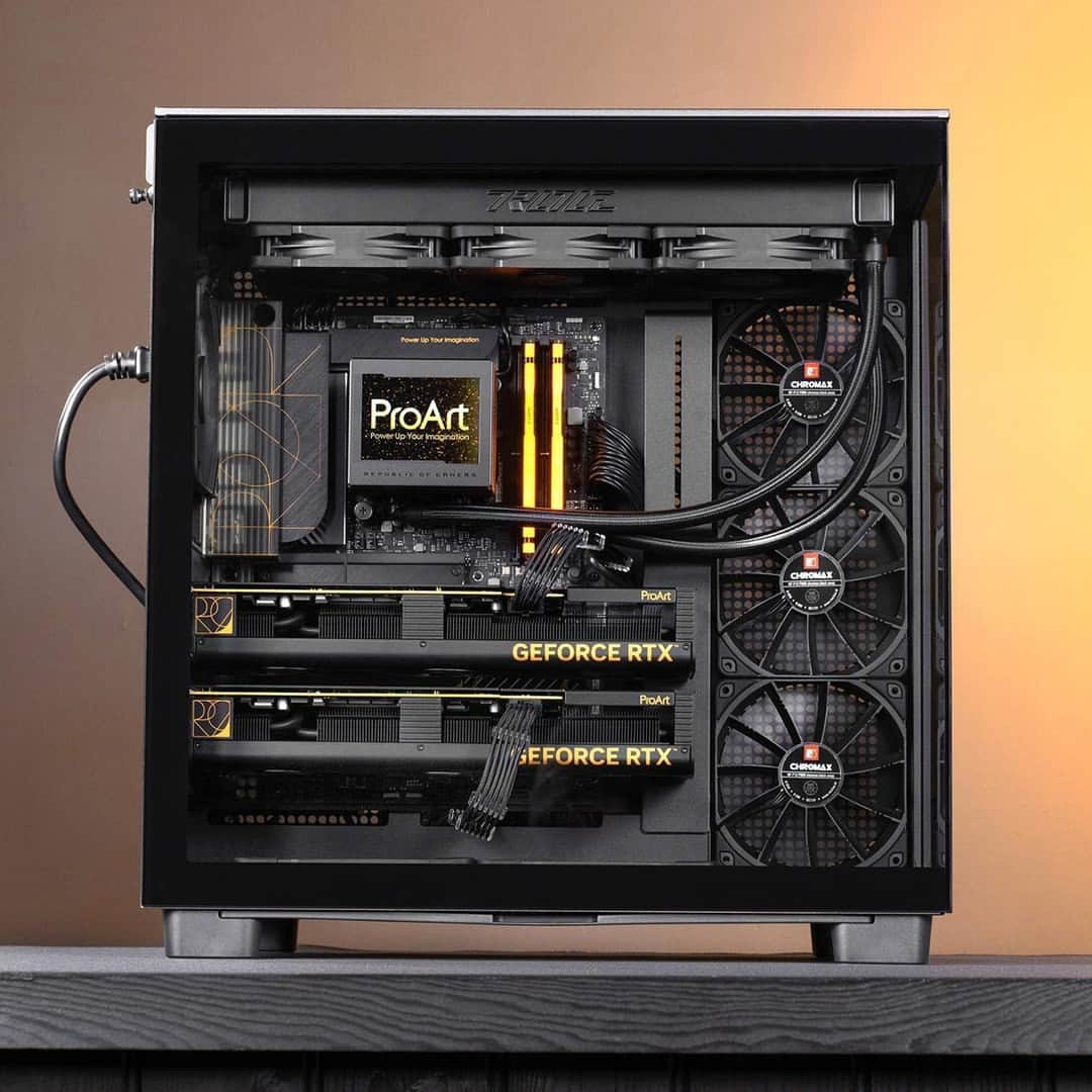 ASUSさんのインスタグラム写真 - (ASUSInstagram)「This perfect @proart build goes beyond your expectations.🖥️🎨⁣ ⁣ Swipe and check out @mr_matt_lee latest build featuring not one, but TWO of the stunning new ProArt RTX 4080 graphics cards for the ultimate creator build!⁣ ⁣ PC Build process👉  https://asus.click/UltimateProArtFlex」6月28日 10時00分 - asus