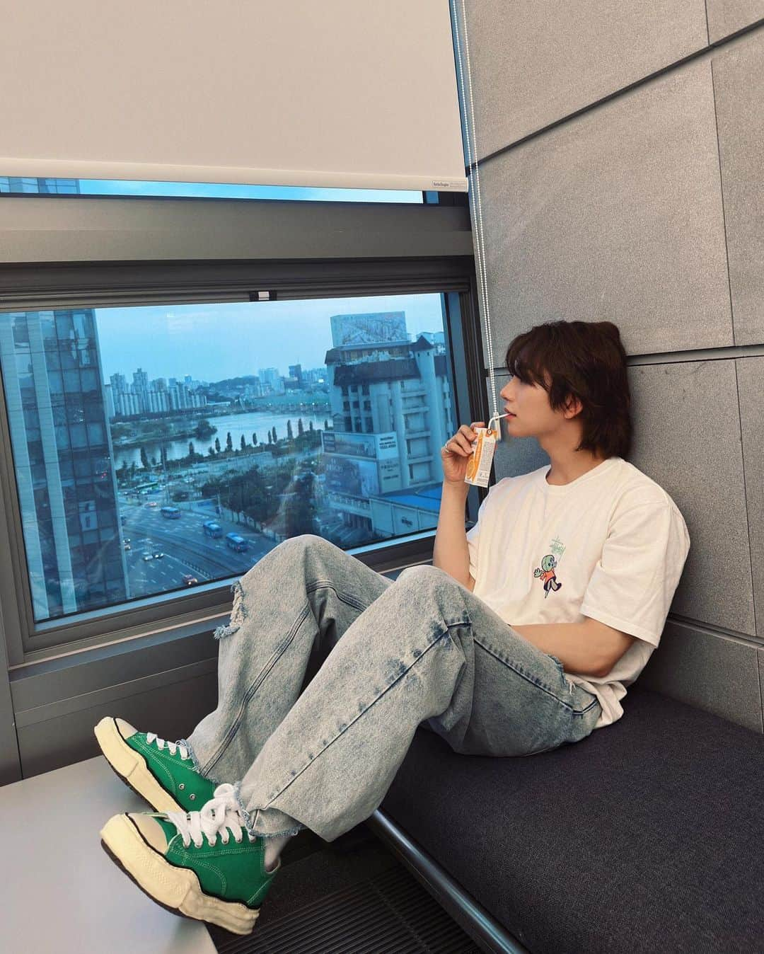 ジョシュアさんのインスタグラム写真 - (ジョシュアInstagram)「🧃💚」6月28日 1時38分 - joshu_acoustic