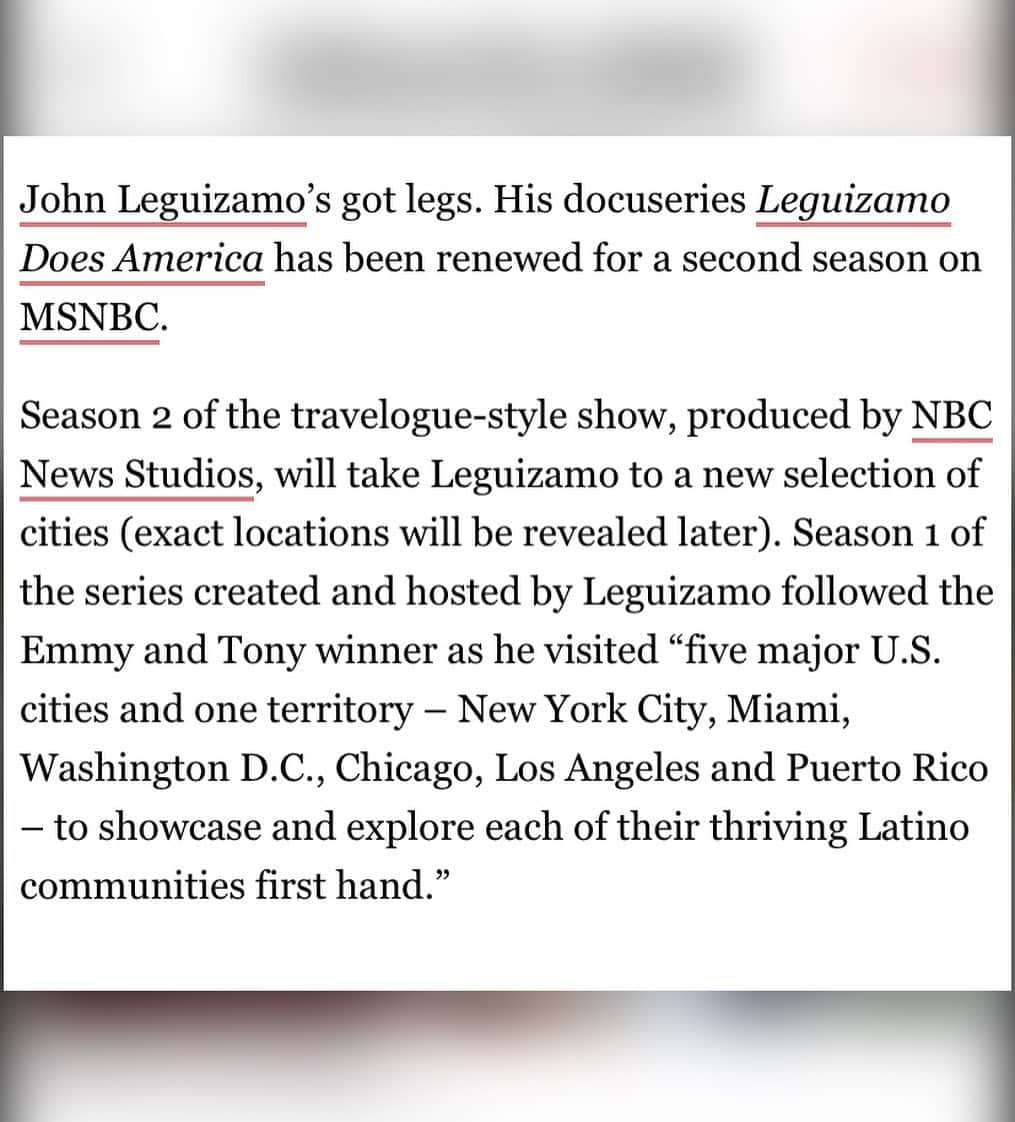 ジョン・レグイザモさんのインスタグラム写真 - (ジョン・レグイザモInstagram)「Can’t wait for season 2! Gonna show off even more of the beauty in Latin culture!!」6月28日 1時52分 - johnleguizamo