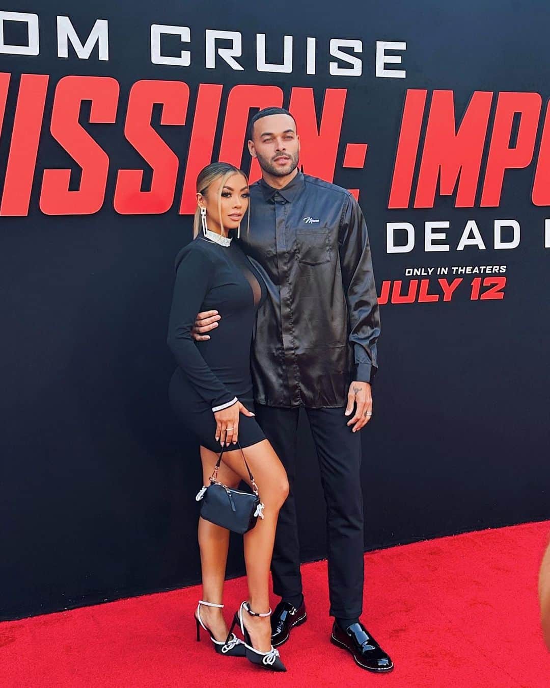 リアン Vのインスタグラム：「@missionimpossible private screening was so much fun! The movie was amazing! 🔥 Thanks for having us @paramountpics   MUA : @mua_marilyn」