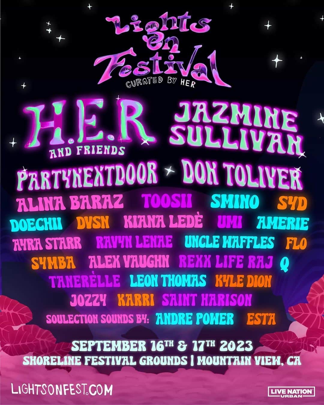 レオン・トーマス3世のインスタグラム：「I can’t wait to perform at @lightsonfest 2023 curated by @hermusicofficial! Tickets on sale Friday at lightsonfest.com (http://lightsonfest.com/) @LightsOnFest2023 @livenationurban」