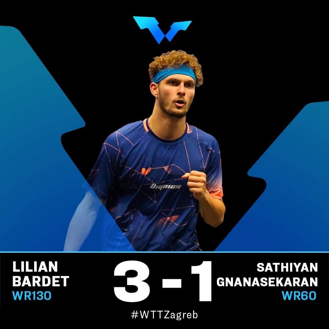 ITTF Worldさんのインスタグラム写真 - (ITTF WorldInstagram)「Lilian Bardet brought his best and secures a 3-1 victory over Sathiyan Gnanasekaran, as well as a spot in the final round of the #WTTZagreb Qualifying rounds 💥   In case you missed any #WTTContender Zagreb 👉 YouTube.com/WTTGlobal 🎥   #TableTennis #PingPong」6月28日 4時42分 - wtt