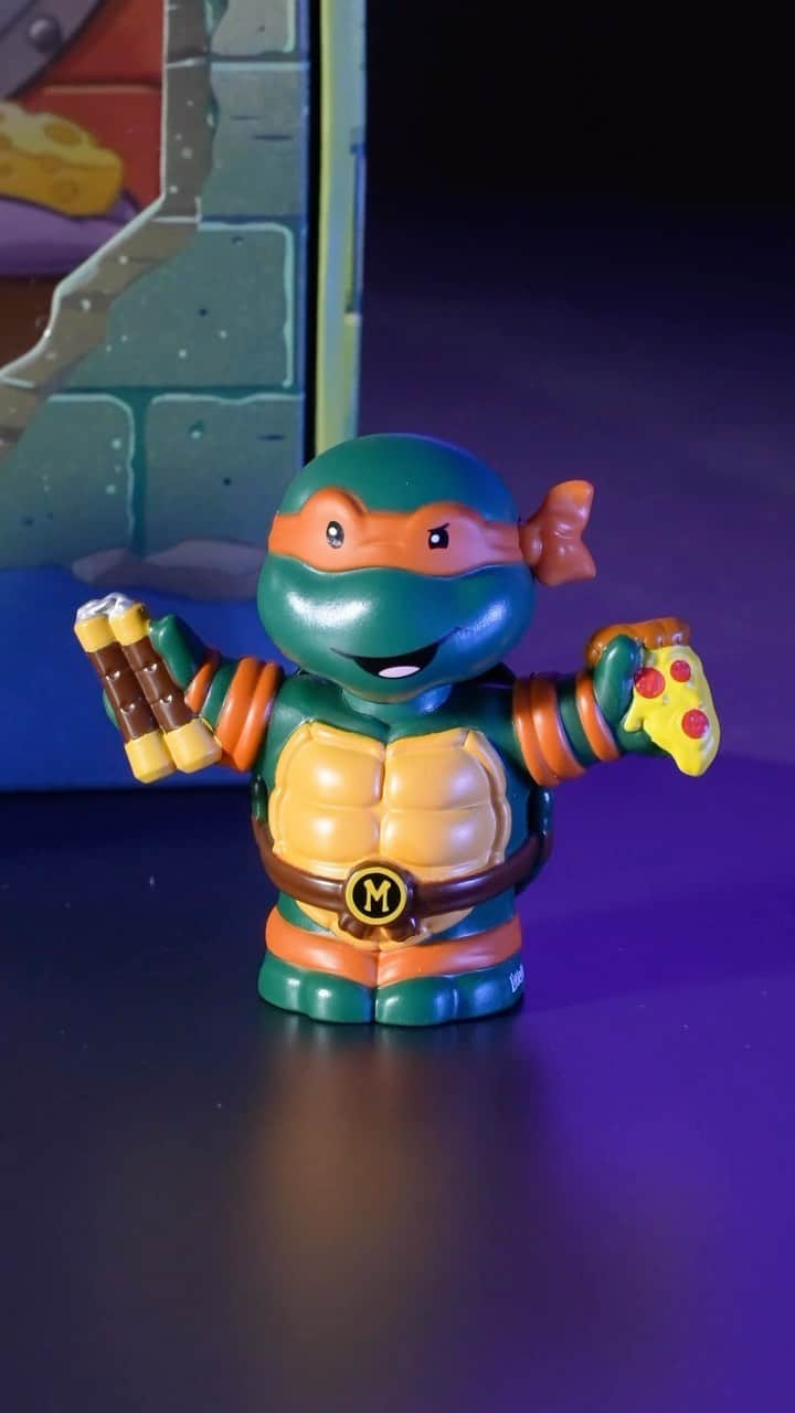 Mattelのインスタグラム：「No matter how you slice it, these are the Heroes (in a half-shell) you need. Get the @fisherprice Little People Collector™ Teenage Mutant Ninja Turtle set at Target. @tmnt」