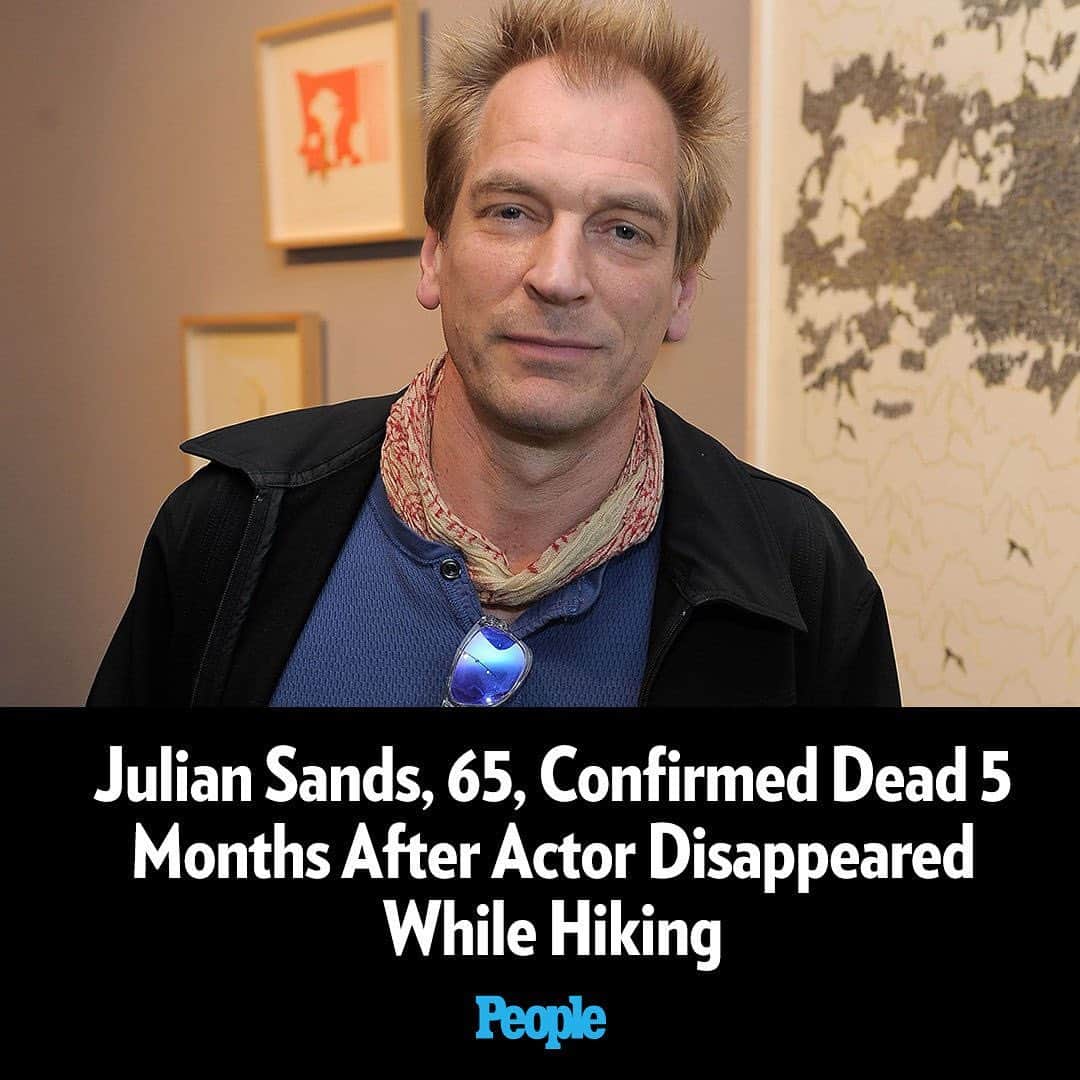 People Magazineさんのインスタグラム写真 - (People MagazineInstagram)「Julian Sands, the 65-year-old actor who went missing in January while hiking California's Mount Baldy, has been confirmed dead. On Tuesday, the San Fernando Sheriff's Department confirmed that the remains found by recreational hikers in the area of Mount Baldy over the weekend are that of Sands. Tap the link in bio for the full story. l 📷: charley gallay/wireimage」6月28日 5時19分 - people