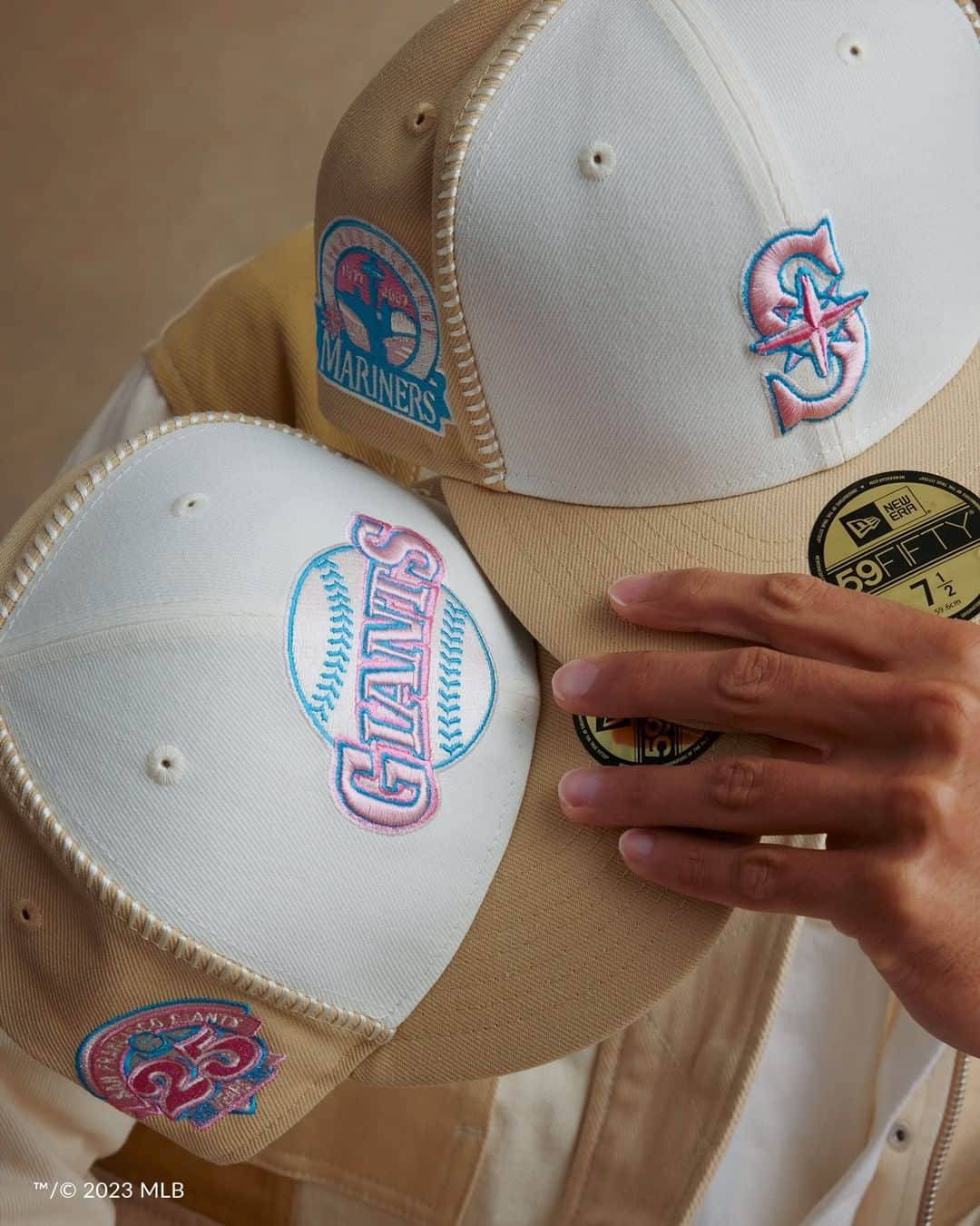 ニューエラ・キャップさんのインスタグラム写真 - (ニューエラ・キャップInstagram)「Upgrade your style with bold stitching and pops of color. MLB Seam Stitch is available now in select teams.」6月28日 5時19分 - neweracap
