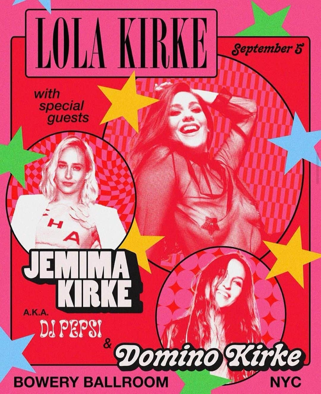 ペン・バッジリーのインスタグラム：「A night out w/ the Kirke sisters Sept 5th NYC. This will be good music & a good time! Tickets in stories」
