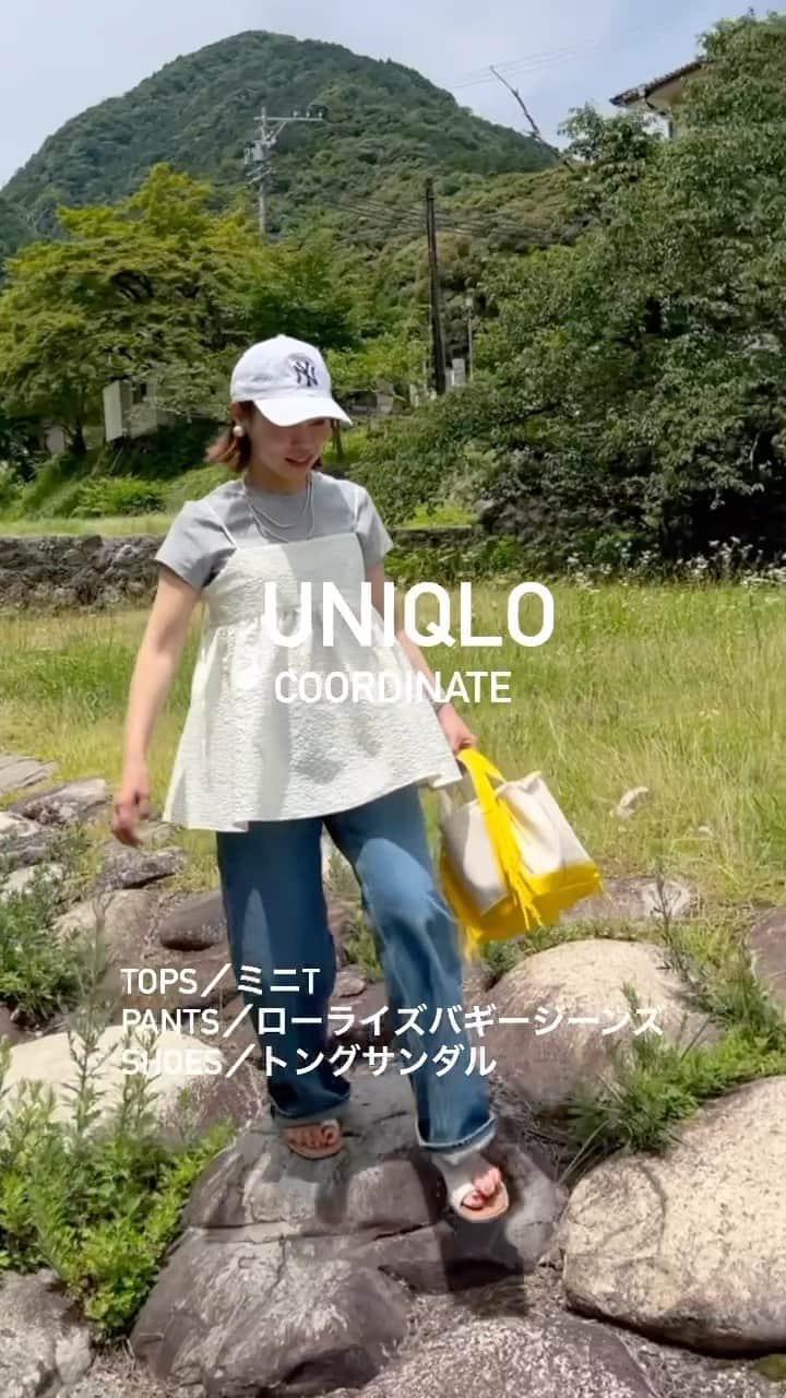 のインスタグラム：「⭐︎⭐︎⭐︎ 朝からあっつ🫠💦 . . . @uniqlo コーデ♡  物価高騰の為プチプラコーデ楽しもう💃 . . . . . #プチプラコーデ #ママコーデ #低身長コーデ #locari #カジュアルコーデ #153cm #ユニクロ #uniqlo #ユニクロコーデ #カジュアルコーデ #newera #キャップコーデ #着回しコーデ #ローライズバギージーンズ #ままコーデ #大人カジュアル #おちびコーデ #ayakobag #ニューエラキャップ」