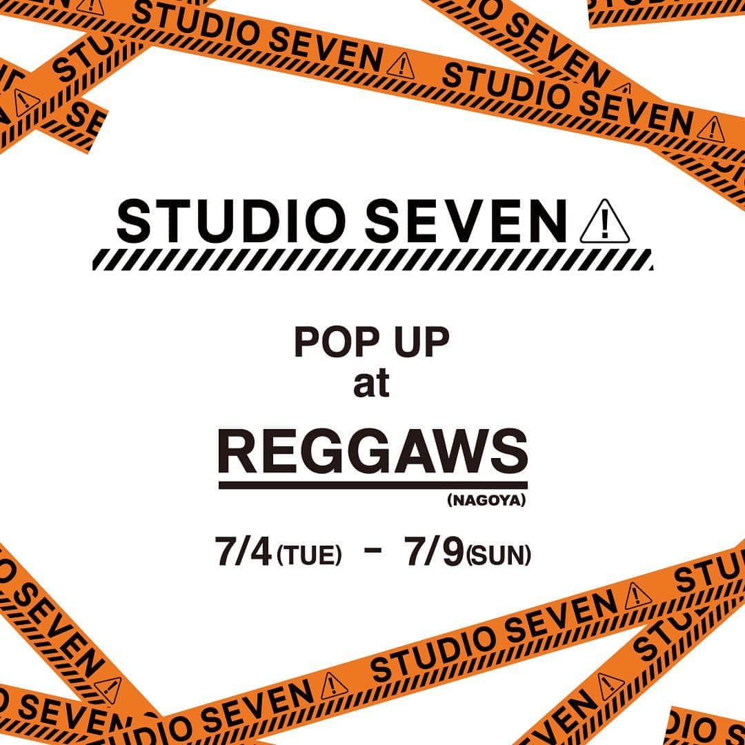 SEVENさんのインスタグラム写真 - (SEVENInstagram)「7/4(火)-7/9(日)の6日間 、名古屋のセレクトショップ「REGGAWS」にてPOP UPを開催⚠️ POP UP先行商品としてオレンジカラーのRose Logo SS Teeやコレクションアイテム、トラベルシリーズなどを発売致します✈️🌈  是非、お近くの方はお立ち寄りください🌼  #studioseven #reggaws」6月28日 18時22分 - seven.official