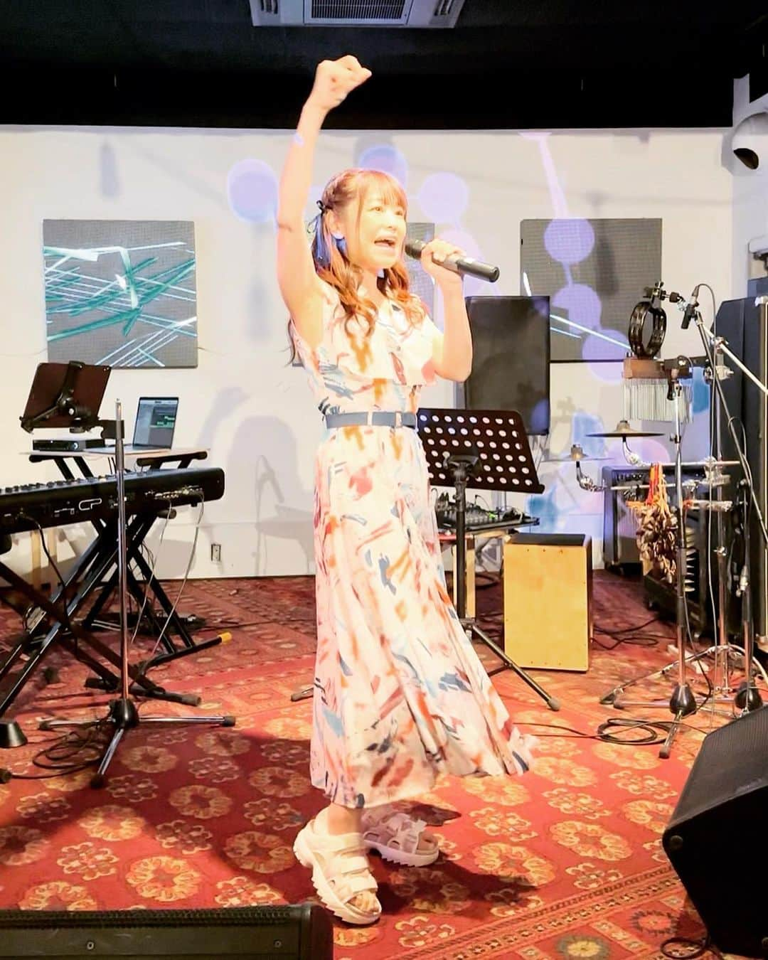 水野愛日さんのインスタグラム写真 - (水野愛日Instagram)「2023年6月24日 LIVE「Emotional Lyric」 ＠nepokichijoji リハーサル写真   #水野愛日  #nepokichijoji  #声優ライブ   #emotionallyric  #アニ祭スピンオフ  #アニ祭   #redyazel  #redyazelsnap   #filashoes  #beams   #ワンピースコーデ  #夏ワンピース   #スポーツサンダル」6月28日 19時08分 - mizunomanabi