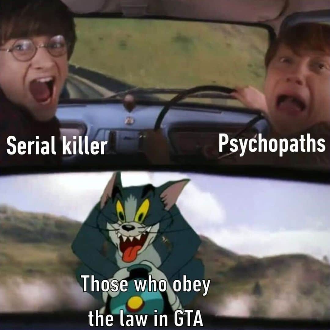 のインスタグラム：「follow @gametaster if you're the maniac - #gta #videogames #gaming #memes #9gag」