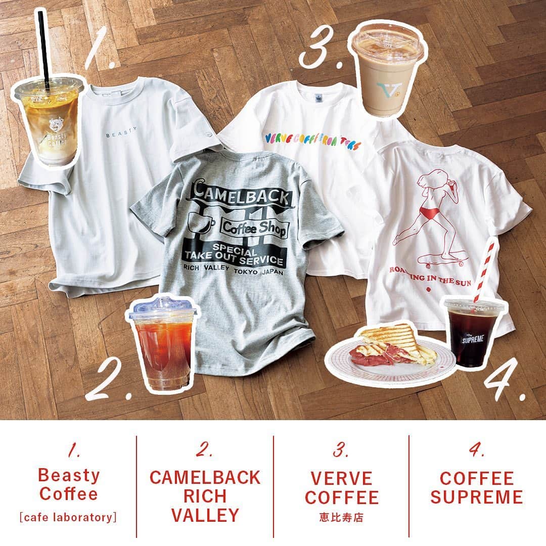 CLASSY公式さんのインスタグラム写真 - (CLASSY公式Instagram)「／ CLASSY.７月号掲載 「コーヒーショップTシャツ」を 全８名にプレゼント☕️❤️ ＼  ７月号「Tシャツ特集」のコラムページでは、 人気コーヒーショップのオリジナルTシャツを大特集👕 大人が着ても可愛い、個性溢れるロゴデザインが揃います✨  なんと今回、誌面掲載のTシャツ８種を 各１名にプレゼント🎉 フォロー＆いいね＆コメントで簡単に応募できるので ぜひ参加してくださいね🙆‍♀️💫  ------------------------------- . ■応募方法 ①CLASSY.公式インスタグラム(@classy_mag_insta)をフォロー ②リンク先の投稿に「いいね」＆ コメントで「欲しいTシャツの番号（１〜８）」を記載 ※リポストも大歓迎！  ■キャンペーン実施期間 2023年6月23日(金)〜6月29日(木)23:59まで  ■当選アイテム 1.Beasty Coffee[cafe laboratory] 2.CAMELBACK RICH VALLEY 3.VERVE COFFEE 恵比寿店 4.COFFEE SUPREME 5.nephew 6.PRETTY THINGS 駒沢 7.DUCT COFFEE LAB 代官山店 8.Little Darling Coffee Roasters  ■当選人数 8名様（各種１名ずつ）  ■注意事項 ・当選者の方にはCLASSY. 公式インスタグラム(@classy_mag_insta)よりダイレクトメッセージでご連絡致します。※偽アカウントからのDMにご注意ください。 ・当選者の発表は賞品の発送をもってかえさせていただきます。 ・インスタ非公開の場合はDMでのご連絡ができないため応募いただいても無効となります。 ・フォローを取り消してしまった場合は参加とみなされません。 ・当選のご連絡から期日までに発送先情報の登録がない場合や入力した情報に不備があった場合、当選の権利を失効とさせていただきます。 ・海外への発送は行っておりません。 ・いただいた個人情報は当社で厳重に管理し、ご本人の承諾なしに第三者に開示することはございません。 ------------------------------- #classyonline #classymagazine  #Tシャツ #コーヒーショップ #オリジナルTシャツ #ロゴTシャツ #東京カフェ #BeastyCoffee #CAMELBACKRICHVALLEY #VERVECOFFEE  #COFFEE SUPREME #nephew #PRETTYTHINGS #DUCTCOFFEELAB #LittleDarlingCoffeeRoasters #インスタキャンペーン#プレゼント企画 #プレゼントキャンペーン #フォローキャンペーン #プレキャン #プレゼント応募 #キャンペーン実施中 #キャンペーン企画」6月28日 14時33分 - classy_mag_insta