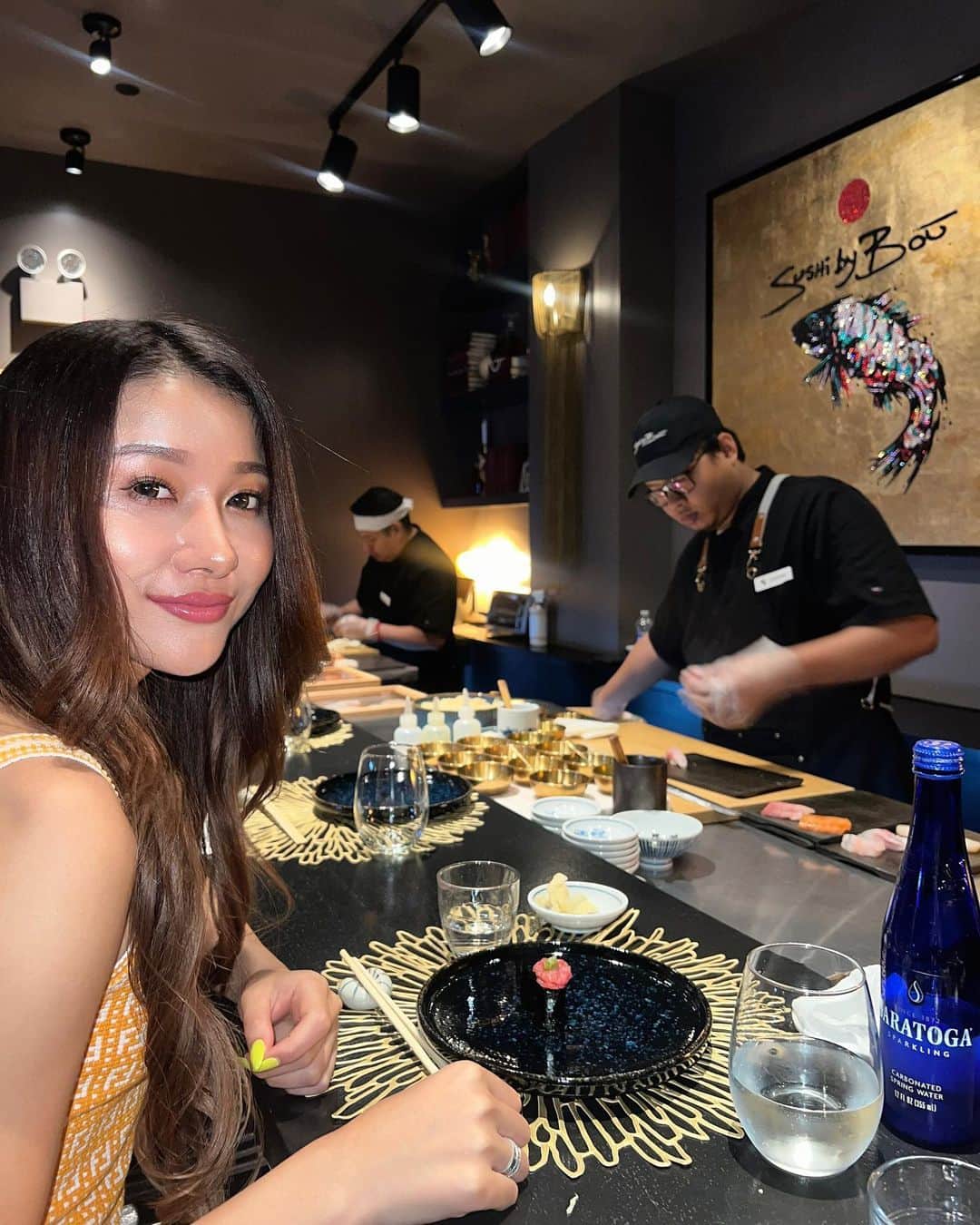 koyuさんのインスタグラム写真 - (koyuInstagram)「My first time Sushi in NY🍣✨ I was happy that the chef served me Sushi with pride and delicious🍣✨❤️  I hope everyone won’t compete against anything 😂✨  I'm thankful that I live in this world🥰　"PEACEFUL" . #america #ny #nyc #manhattan #sushi #sushi🍣 #oishi」6月28日 15時13分 - koyu1215