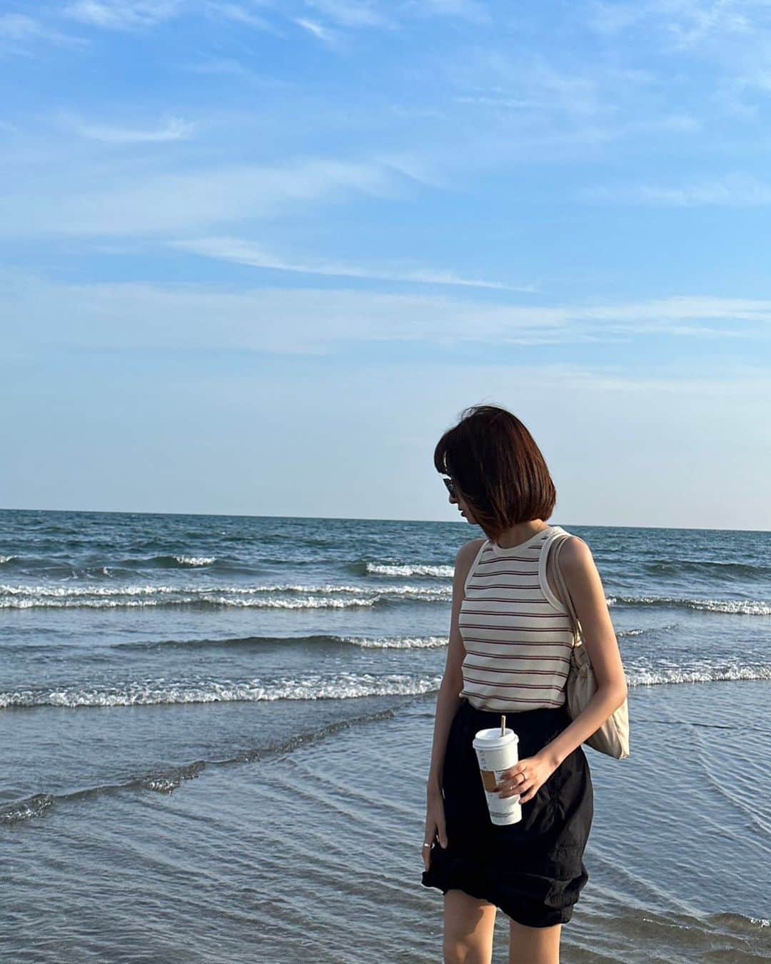 駒形咲希のインスタグラム：「❤︎ 海見てリフレッシュしました🐳」