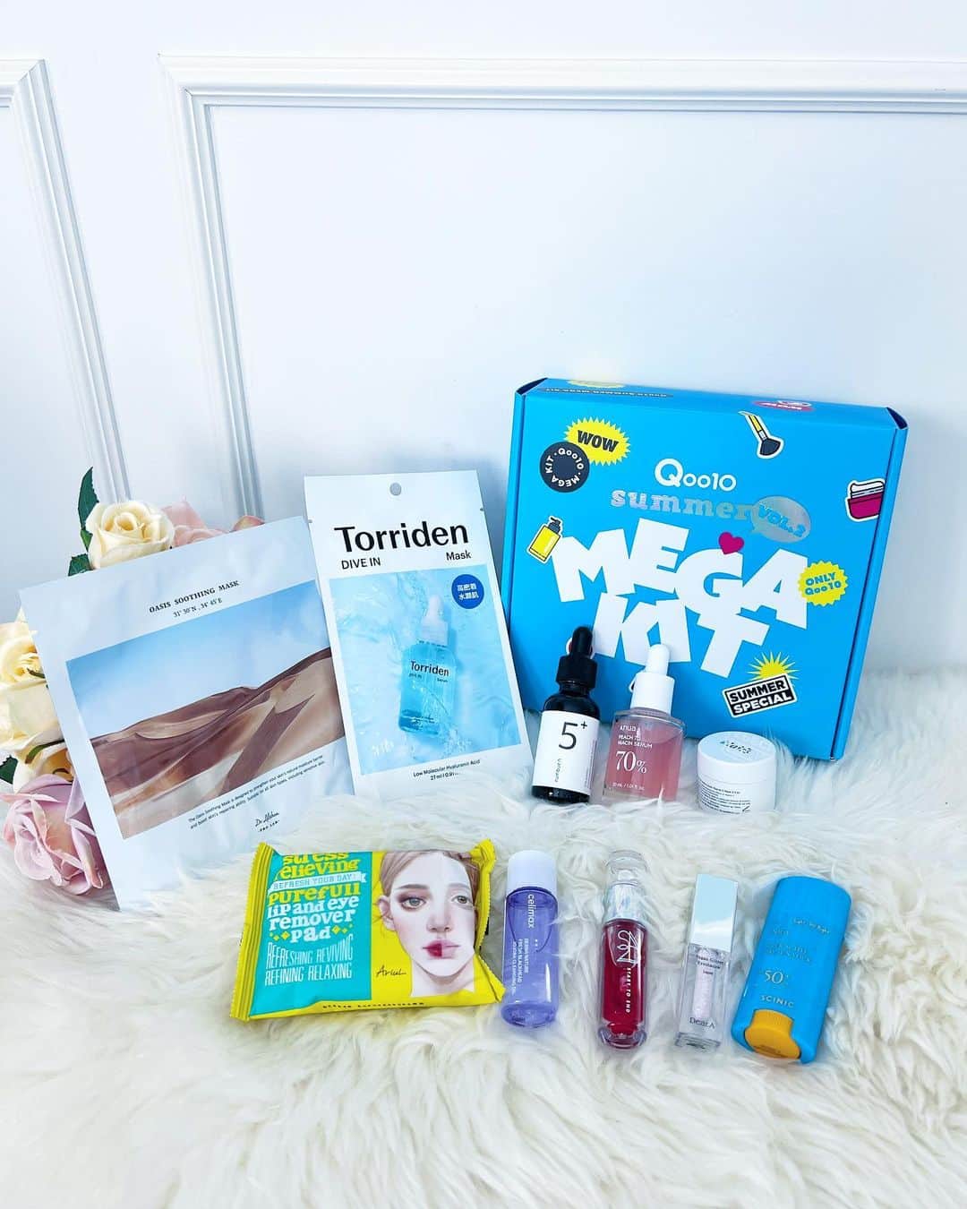 五位渕のぞみのインスタグラム：「Qoo10 MEGA KIT 2023💄🎁🌷 @qoo10.official  ㅤㅤㅤㅤㅤㅤㅤㅤㅤ Qoo10取り扱ってる人気ブランドの商品が たっぷり詰まったキットなの❣️ ㅤㅤㅤㅤㅤㅤㅤㅤㅤ 🌈ブランド一覧🌈 🩵#dearklairs フレッシュリージュースドビタミンEマスク  内容量：90ml →ビタミンEたっぷり！ 乾燥肌・小じわケアにおすすめ★ @dear_klairs @klairs.global  ㅤㅤㅤㅤㅤㅤㅤㅤㅤ 🩵#DearA 【グリッタープラシ付き】 グリッターアイシャドウ 3色 → 透明感のある光沢＆カラーでうるうる EYEを簡単に叶える！ ㅤㅤㅤㅤㅤㅤㅤㅤㅤ 🩵#S2ND エンドラスターティント11色 →オイル＋ウォーターで自然由来成分配合の うるツヤリップティント  @s2nd_jp @s2nd_official   🩵#Torriden ダイプインマスク 10枚入り →ダイブインセラムがそのまま入った 高保湿密着パック！敏感肌の方におすすめ @torriden_jp @torriden_official  ㅤㅤㅤㅤㅤㅤㅤㅤㅤ 🩵#DrAlthea オアシススージングマスク 5枚入り →使用感がとにかくいいと話題の保湿、無敵に特化した美容液たっぷりの超密着マスク @dr.althea_japan_official @dr.althea_official  ㅤㅤㅤㅤㅤㅤㅤㅤㅤ 🩵#numbuzin 5番 白玉グルタチオンC 美容液 30ml →全ての刺数の跡を消し去り、 明るい通明肌へ薄く高濃縮美容液 @numbuzin_official_jp @numbuzin_official   🩵#Anua 桃70％ナイアシンセラム 30ml →桃から抽出した自然由来成分が肌のトーン、キメ、ツヤを美しく！ @anua.jp @anua.skincare  ㅤㅤㅤㅤㅤㅤㅤㅤㅤ 🩵#SCINIC エンジョイスーパーアクティブエアリーサンスティック → SPF50 + PA +++ どこでも手を汚さずに手軽にUVカット @scinic_id  ㅤㅤㅤㅤㅤㅤㅤㅤㅤ 🩵#celimax フレッシュ クレンジングオイル 150mL → 毛穴汚れつるん！美肌の秘密 さわやかな仕上がりのライトなオイル @celimax.japan @celimax.korea  ㅤㅤㅤㅤㅤㅤㅤㅤㅤ 🩵#Ariul ストレスリリービング リップアントアイリムーバーバッド → コットンにクレンジング液を浸して 簡単にメイク落としできるパッド 30枚入り @ariul_jp @ariul_official   ㅤㅤㅤㅤㅤㅤㅤㅤㅤ 💝 20％メガポ @qoo10.official は「20％メガポ」 プロモーションが開催されるので 購入される方はこの期間がお得ですよー🫶🏻✨✨ ㅤㅤㅤㅤㅤㅤㅤㅤㅤ 💙 「20％メガポ」キャンペーン期間💙 7月1日(土) 0:00～ 7月7日(金) 23:59 ㅤㅤㅤㅤㅤㅤㅤㅤㅤ ぜひぜひチェックしてみてね😘💋  ㅤㅤㅤㅤㅤㅤㅤㅤㅤ ㅤㅤㅤㅤㅤㅤㅤㅤㅤ ㅤㅤㅤㅤㅤㅤㅤㅤㅤ ㅤㅤㅤㅤㅤㅤㅤㅤㅤ ㅤㅤㅤㅤㅤㅤㅤㅤㅤ ㅤㅤㅤㅤㅤㅤㅤㅤㅤ ㅤㅤㅤㅤㅤㅤㅤㅤㅤ ㅤㅤㅤㅤㅤㅤㅤㅤㅤ  #Qoo10Megakit #Q0010 @q0010.official #メガポ #PR #韓国コスメ#韓国メイク #韓国好き #韓国好きな人と繋がりたい #オルチャンメイク #ブルベ #ブルベメイク #自分磨き #女磨き #女子力 #インスタグラマー #インフルエンサー #コスメ #コスメ好きさんと繋がりたい #뷰스타그램 #메이크업」