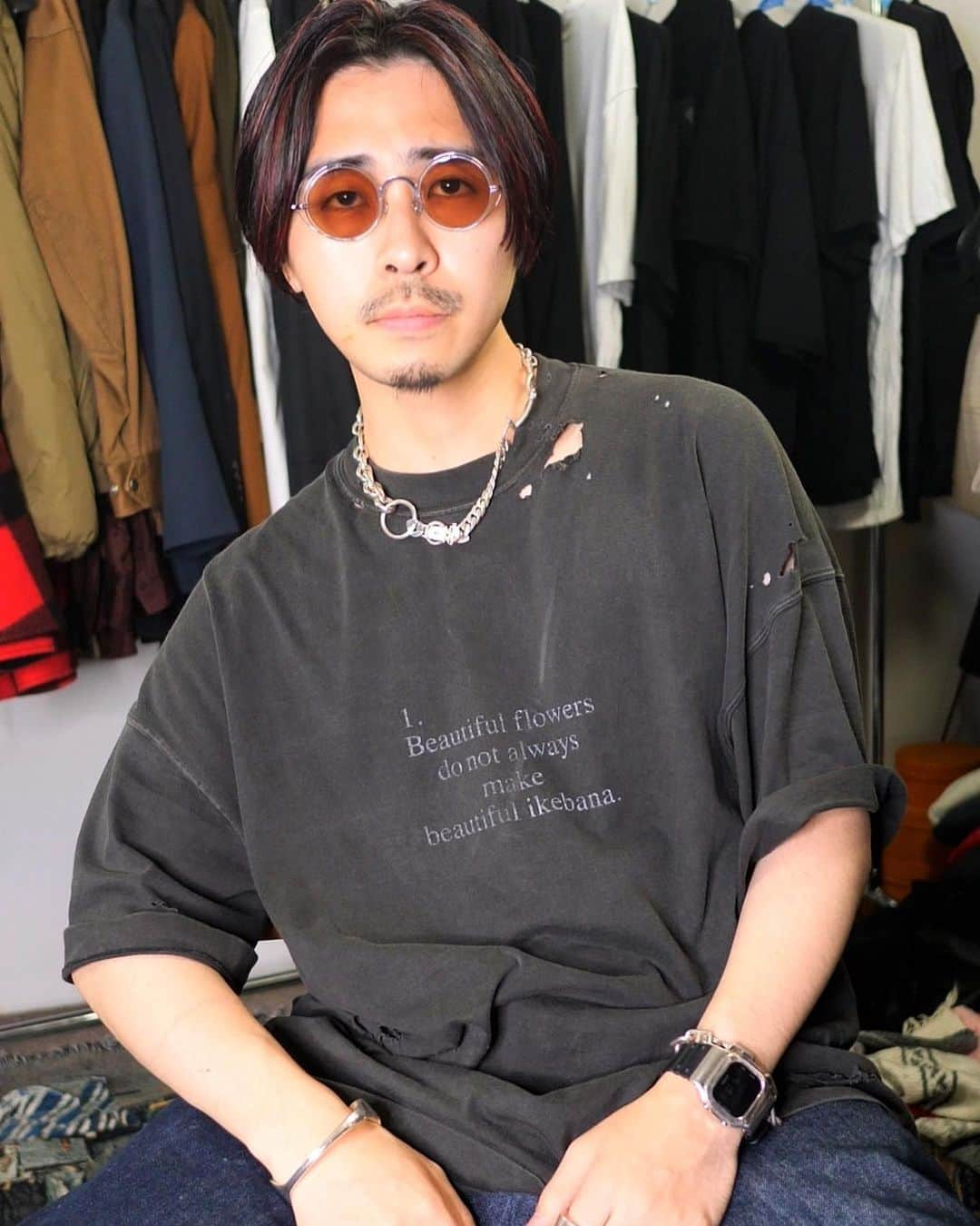 なかむさんのインスタグラム写真 - (なかむInstagram)「髪2年ぶりに染めました。 #almostblack #hermes #mykita #maisonmargiela」6月28日 16時44分 - nakamu_64