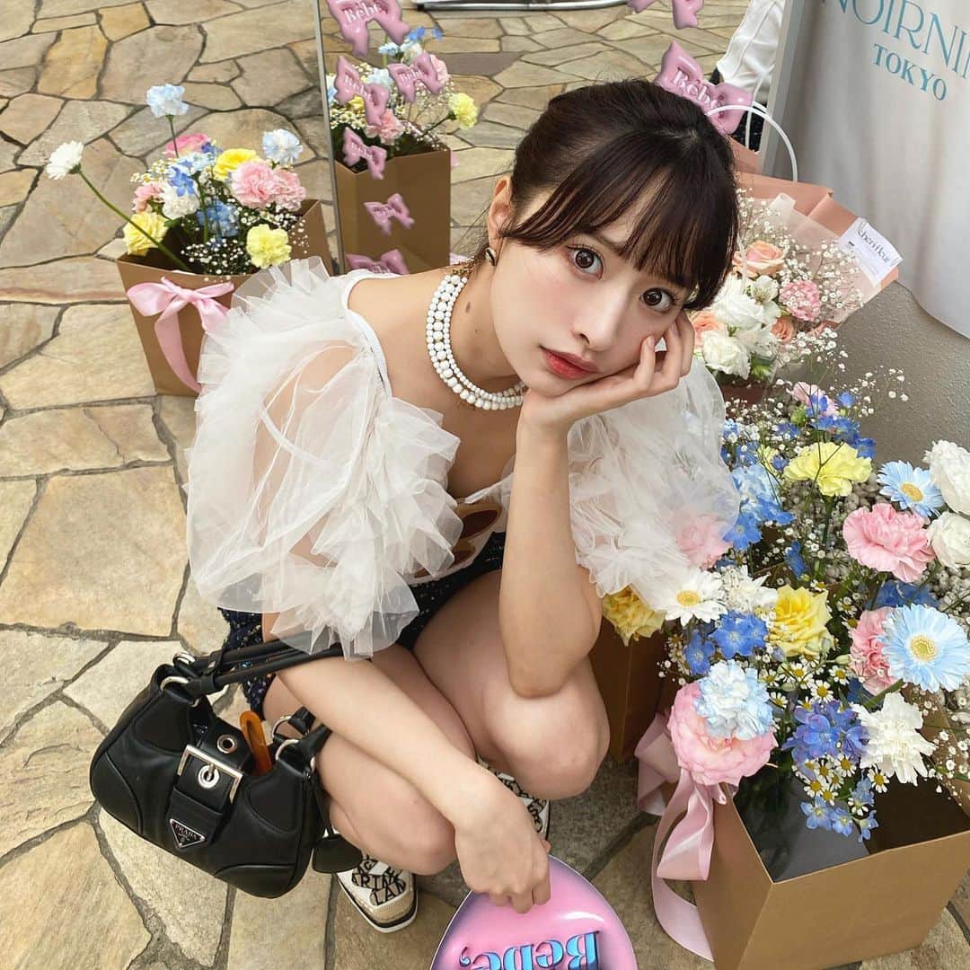 藤川らるむのインスタグラム：「Craymeの洋服着てると褒められるの🎀」