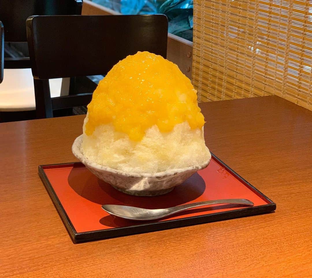 原田麻子さんのインスタグラム写真 - (原田麻子Instagram)「夏みかん  つぶつぶの食感がたまらないー 毎年好きなメニューのひとつ。  底のほうに白あん合わせ。  #かき氷#かき氷🍧#おやつ#ごはん#sweets#shaveice#東京かき氷」6月28日 17時21分 - achakoko