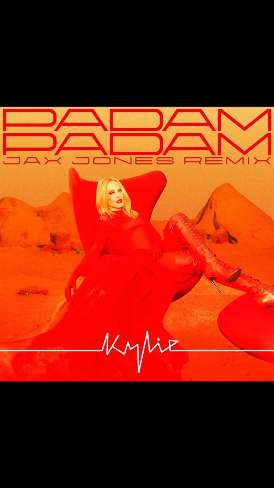 カイリー・ミノーグのインスタグラム：「LOVERS... @jaxjones knows how to ❤️PADAM PADAM❤️ Listen to his remix! Now available to download exclusively on the official store.」