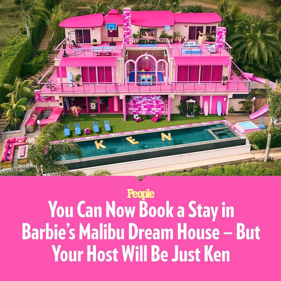 People Magazineさんのインスタグラム写真 - (People MagazineInstagram)「Come on Barbie, let's go to the Malibu dream house. 💖 The oceanfront mansion was previously available to rent on Airbnb in 2019, but has been revamped with a Western flare — and even more pink! — to reflect the style of this stay's new host: Ken! 💕 Get all the details (and see all the photos!) at the link in our bio. ✨ | 📷: Airbnb/Hogwash Studios」6月29日 3時32分 - people