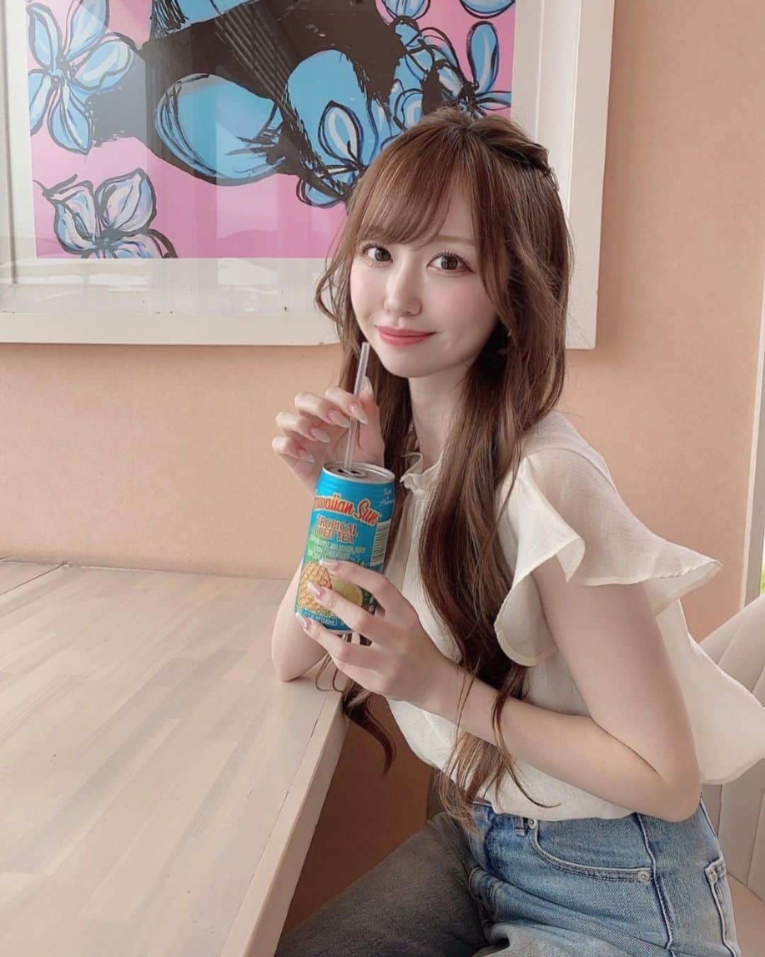 新木さくらさんのインスタグラム写真 - (新木さくらInstagram)「ここのこのジュースとハンバーガーと タコライスとパンケーキがめっちゃ美味しかった！！！🥹✨ (食べ過ぎ)  #糸島カフェ #糸島ランチ #サーフサイドカフェ」6月28日 19時51分 - araki_sakura14