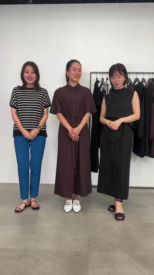 亀恭子のインスタグラム：「@theory_luxe_official  Instagram Live 今から晩夏に向けて使える 7月の新作ご紹介☺︎」