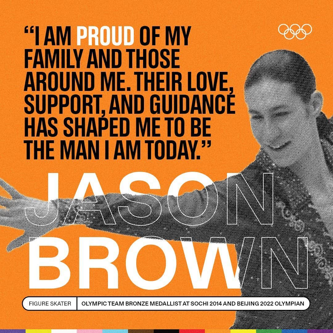 ジェイソン・ブラウンさんのインスタグラム写真 - (ジェイソン・ブラウンInstagram)「🌈 This #PrideMonth, we are asking LGBTQIA+ Olympians what makes them proud.⁠ ⁠ The stage is yours, Jason Brown ⛸️⁠ 🇺🇸  ⁠」6月28日 21時29分 - jasonbskates