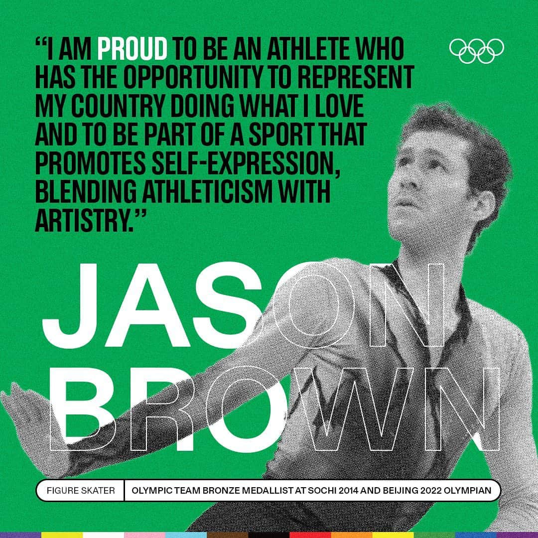 ジェイソン・ブラウンさんのインスタグラム写真 - (ジェイソン・ブラウンInstagram)「🌈 This #PrideMonth, we are asking LGBTQIA+ Olympians what makes them proud.⁠ ⁠ The stage is yours, Jason Brown ⛸️⁠ 🇺🇸  ⁠」6月28日 21時29分 - jasonbskates