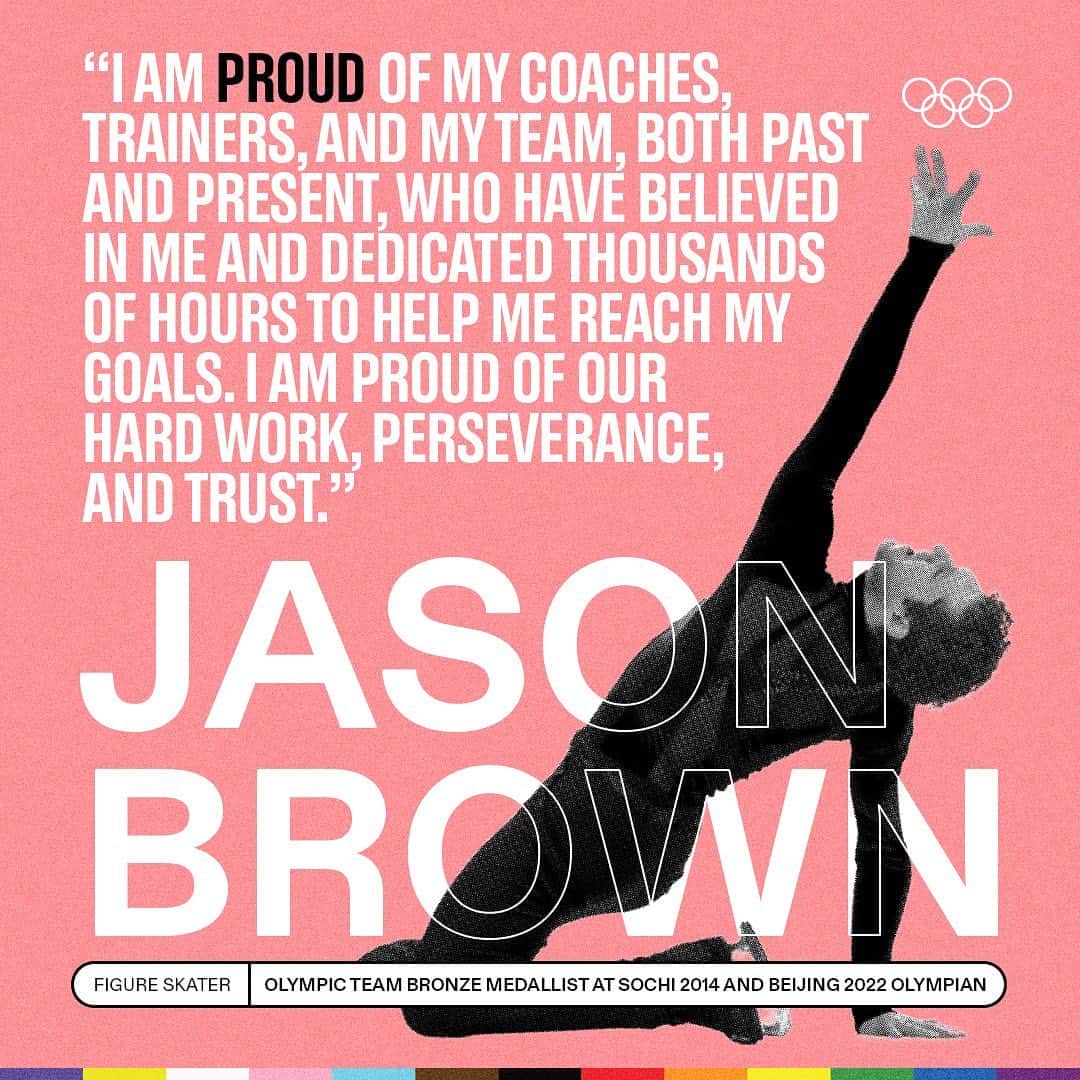 ジェイソン・ブラウンさんのインスタグラム写真 - (ジェイソン・ブラウンInstagram)「🌈 This #PrideMonth, we are asking LGBTQIA+ Olympians what makes them proud.⁠ ⁠ The stage is yours, Jason Brown ⛸️⁠ 🇺🇸  ⁠」6月28日 21時29分 - jasonbskates