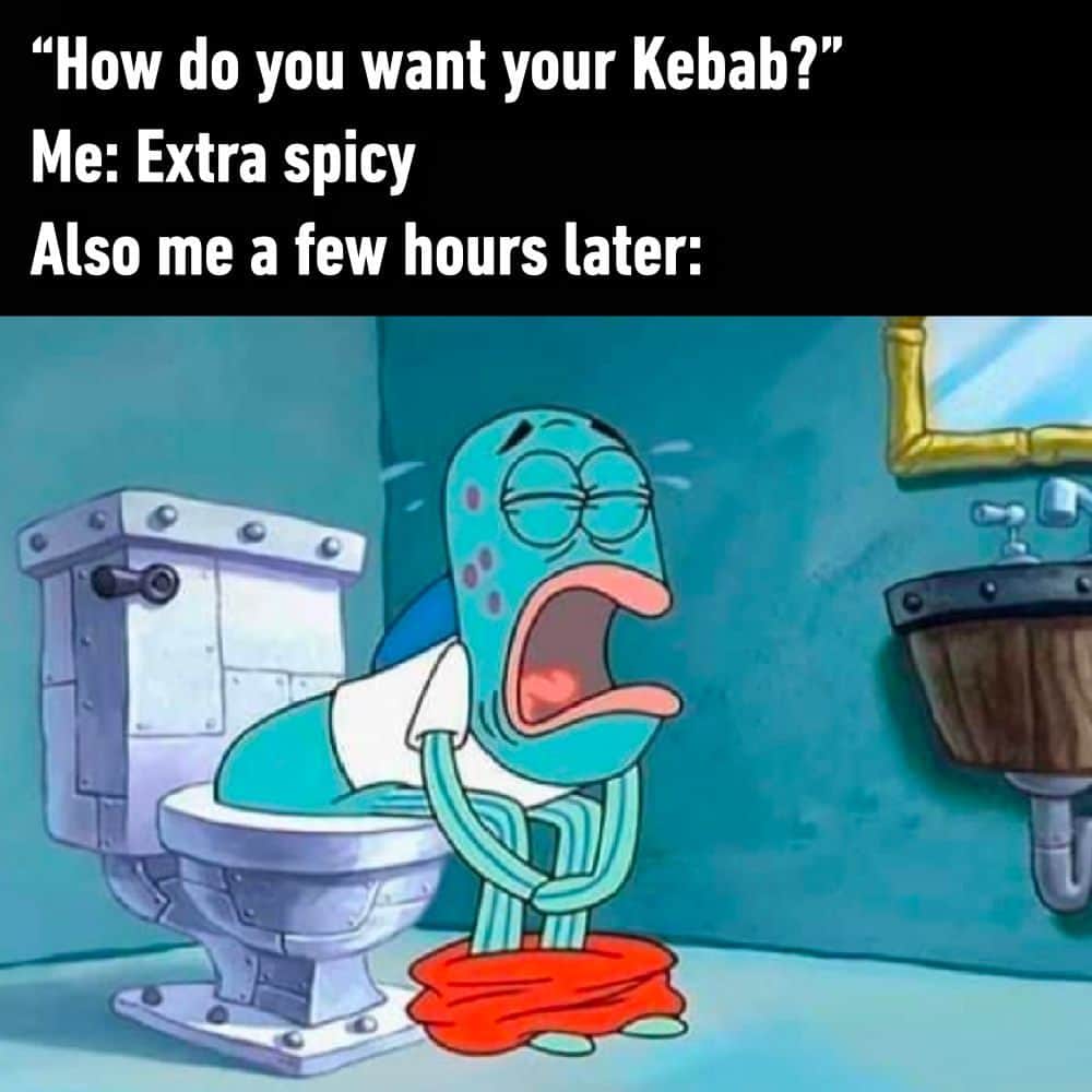 のインスタグラム：「And I'd do it again  - #spicy #kebab #memes #9gag」