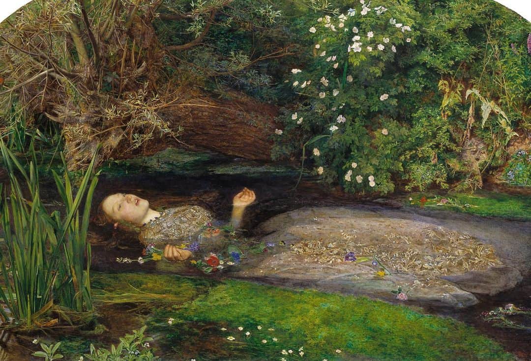 Irene Norenのインスタグラム：「Ophelia (1851–52), Sir John Everett Millais」