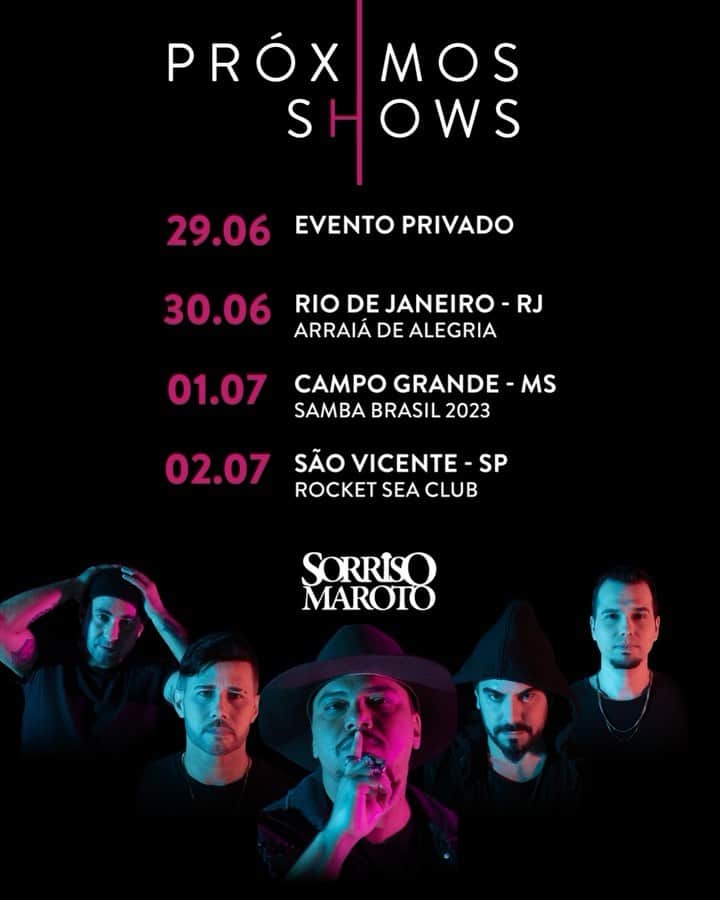 Sorriso Marotoのインスタグラム：「Amanhã já vamos dar play nos shows da semana, quem vem com a gente? 😜💥  📍Link de ingressos na bio」
