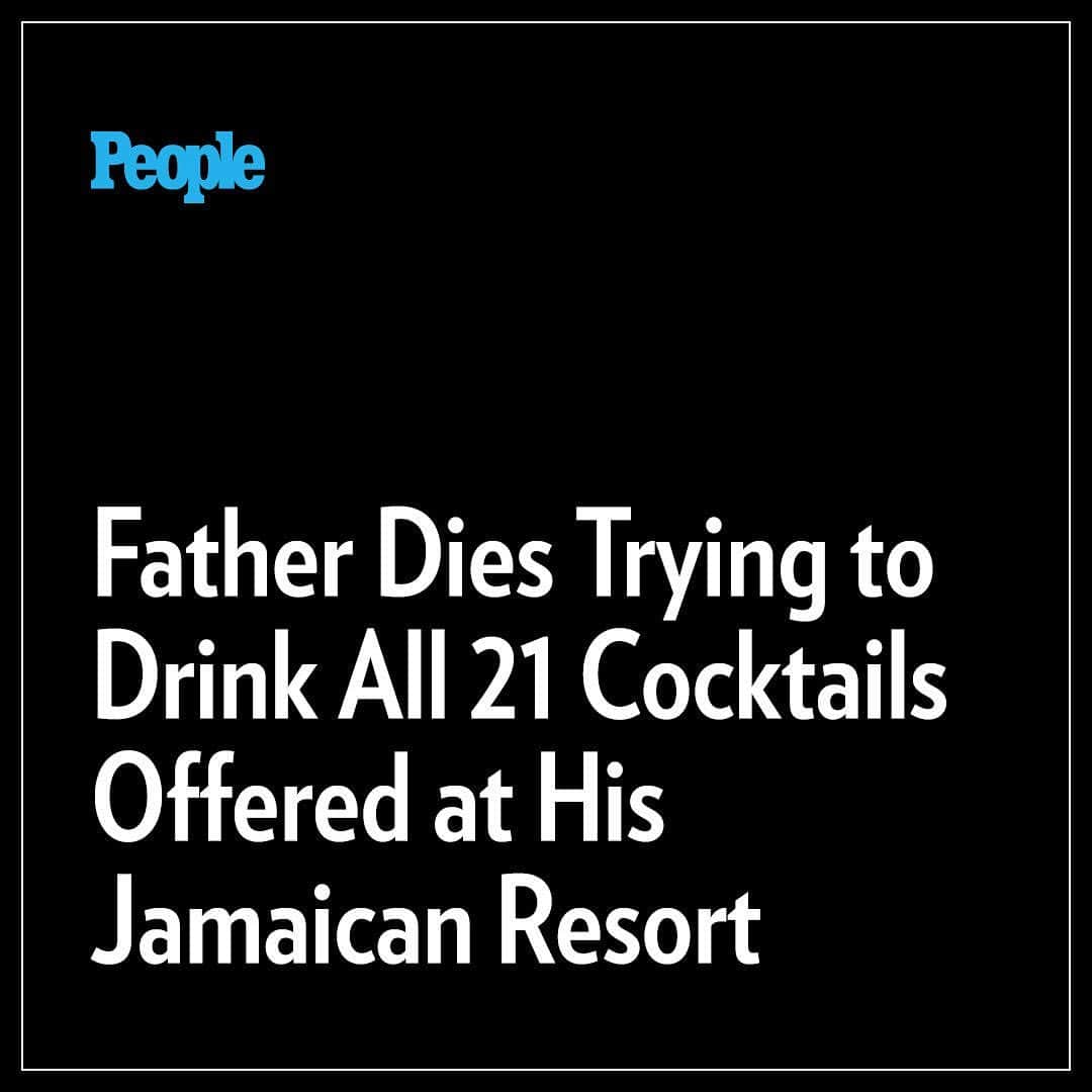 People Magazineさんのインスタグラム写真 - (People MagazineInstagram)「Timothy Southern was on vacation with his family — which included his children — at the Royal Decameron Club Caribbean in Saint Ann, Jamaica, last May, when he met two other guests at the resort who were participating in a drinking challenge. The goal: finish all 21 cocktails offered on the resort’s bar menu.  Southern, who reportedly had already been drinking brandy and beer before attempting the drinking challenge, reportedly consumed 12 of the bar’s cocktails before returning to his hotel room. The Staffordshire resident then entered into a state of distress — and according to an investigation into his death, his family believes the resort did not do enough in caring for their father. Read the full story at the link in our bio.」6月29日 5時48分 - people