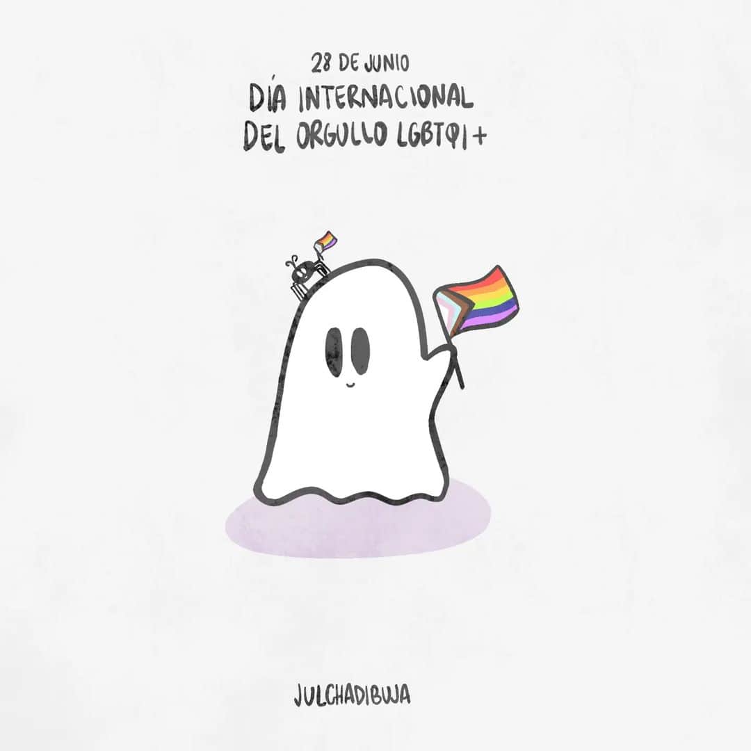 ヒフ・イラストレーションズさんのインスタグラム写真 - (ヒフ・イラストレーションズInstagram)「🏳️‍🌈 Día internacional del Orgullo LGBTQI+  Feliz lucha bbis 💜✨️ . . . . . #digitalart #lgbtqia #pride #illustration #ilustracion #dibujo」6月29日 6時39分 - hifu.ok