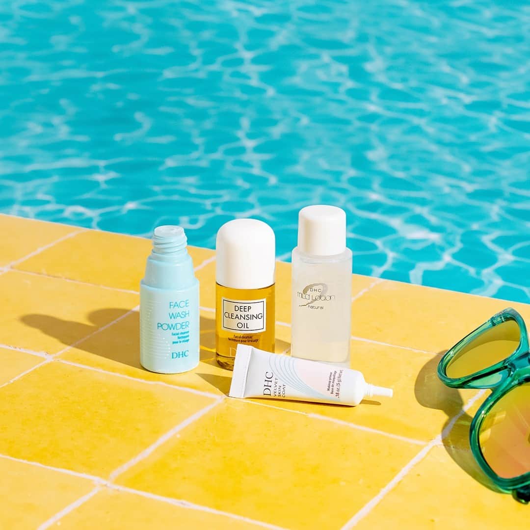 DHC Skincareのインスタグラム：「Your travel besties 💖✈️​​​​​​​​​Take these on-the-go travel-size products wherever your adventures take you this summer ☀️ These minis are perfect to throw in your carry-on so your skincare can go wherever you do!」