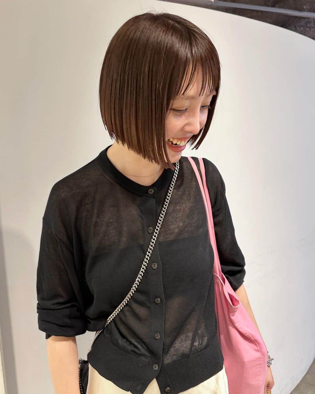 高橋忍さんのインスタグラム写真 - (高橋忍Instagram)「前髪とボブの　  balance が  ポイント⚖️  @yuna.hoshino_」6月29日 8時43分 - nanuk_takahashi.buri