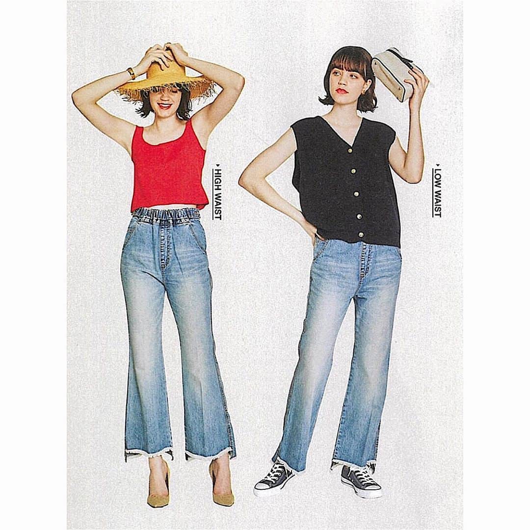 ニアーのインスタグラム：「. GISELe 8/9月号掲載  #フレア ヴィンテージデニム  @near.nippon_official  @near.nippon_online_showroom   #nearnippon#ニアーニッポン#GISELe89月号#23SS」