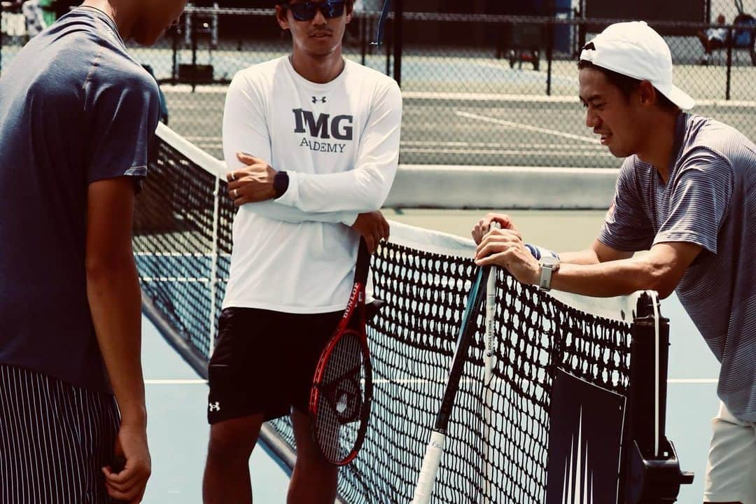 錦織圭のインスタグラム：「Practice at IMG academy」